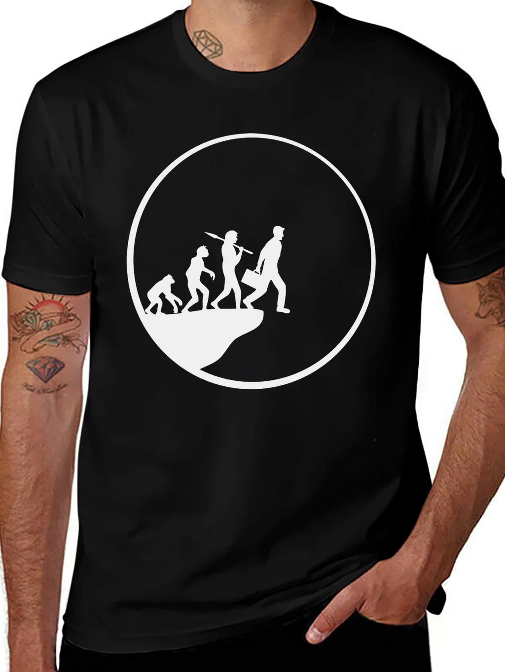 Evolution of Man T-Shirt - Black product image 1