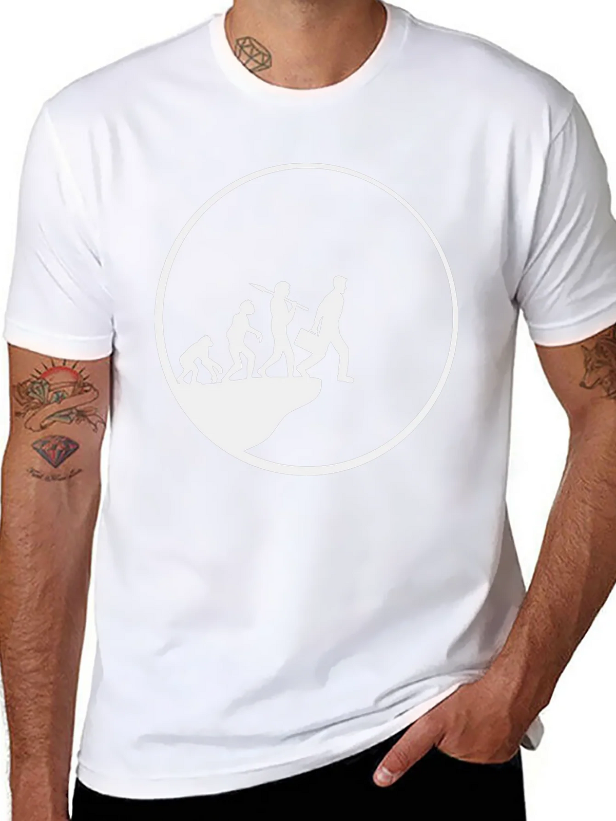 Evolution of Man T-Shirt - Black product image 6