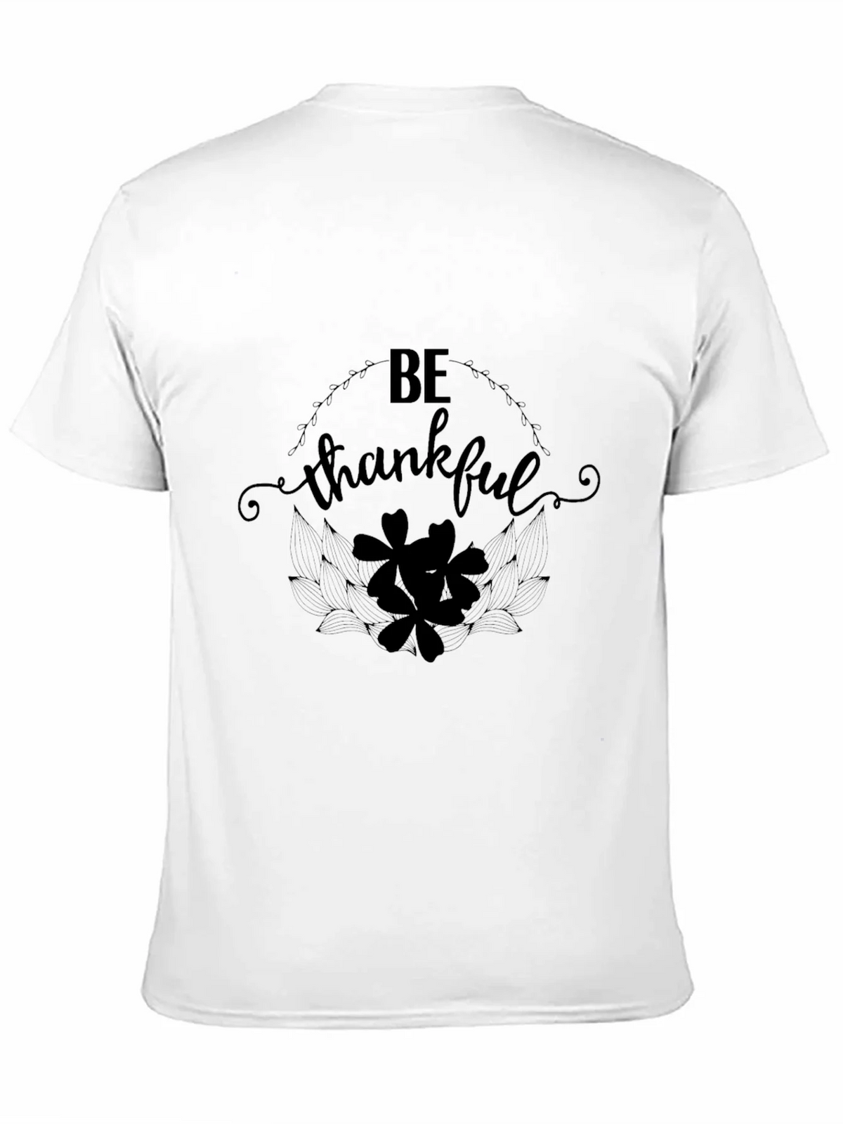 Be Thankful Black Graphic T-Shirt product image 10