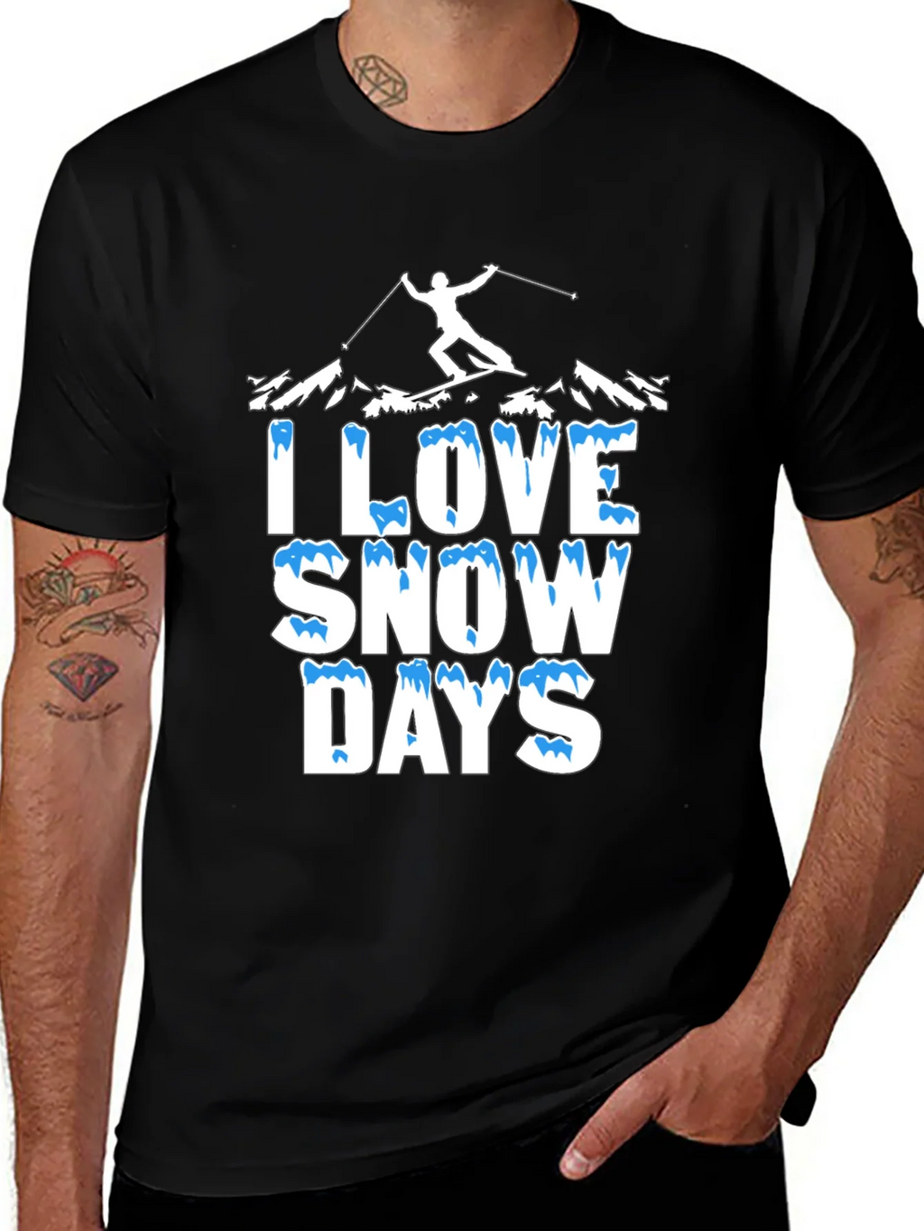I Love Snow Days Graphic T-Shirt product image 1