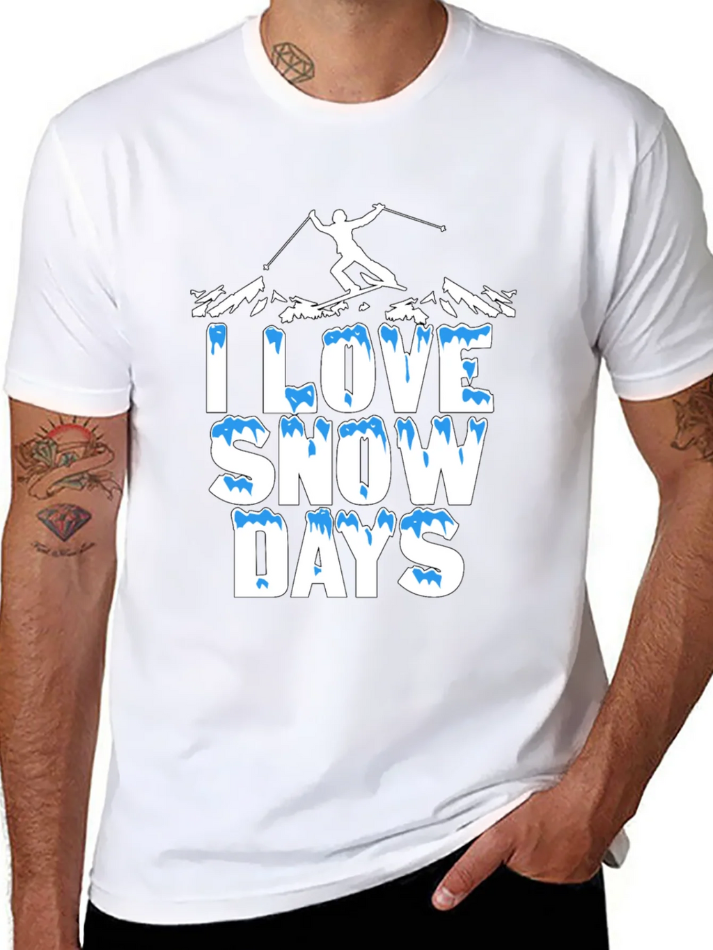 I Love Snow Days Graphic T-Shirt product image 7