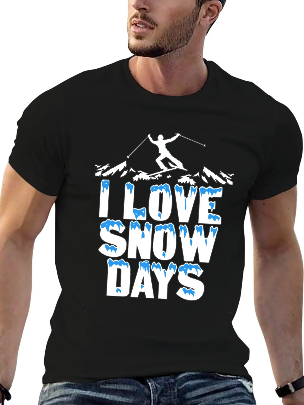 I Love Snow Days Graphic T-Shirt product image 6