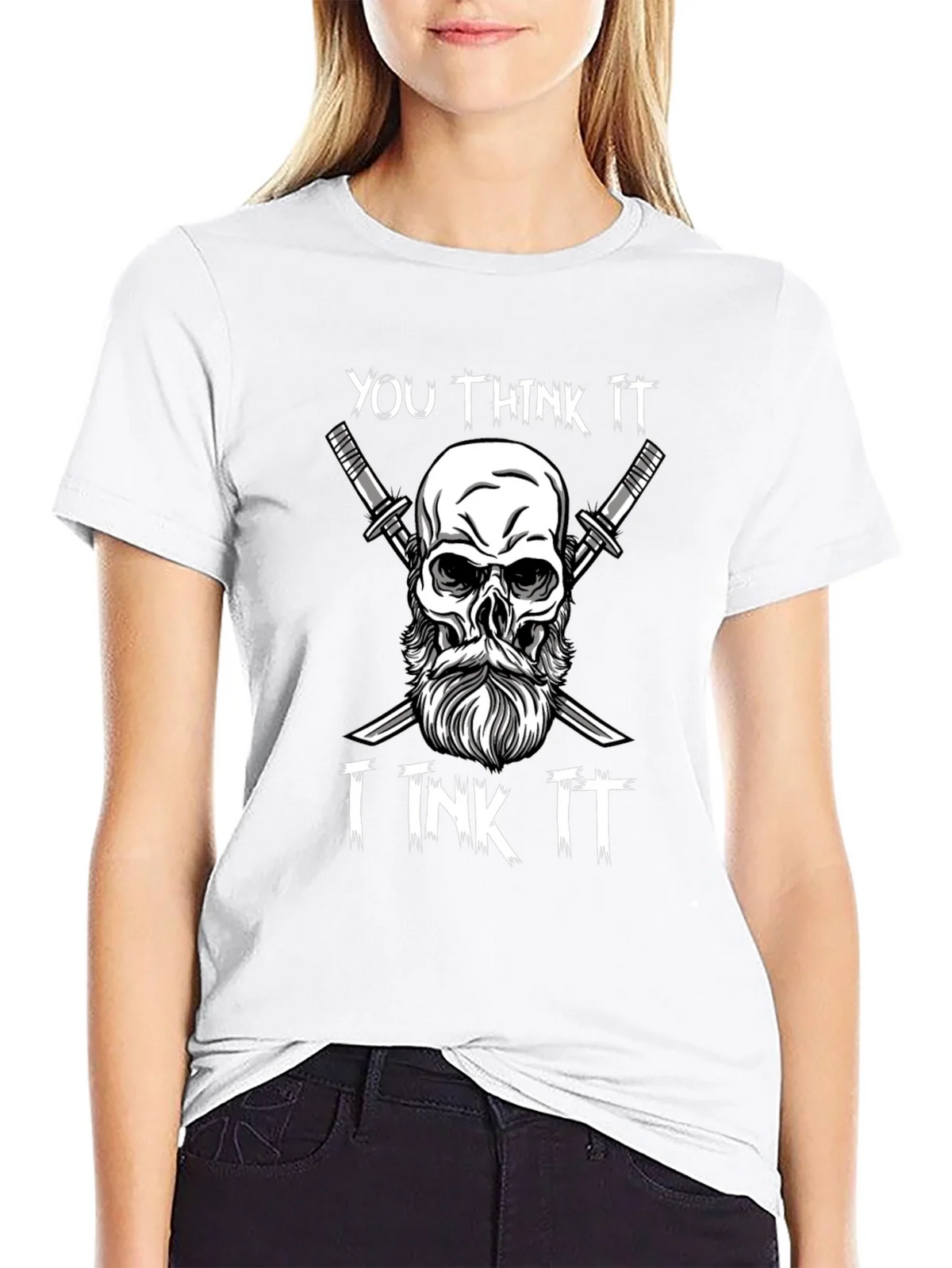 You Think It I Ink It Skull & Sword T-Shirt product image 8