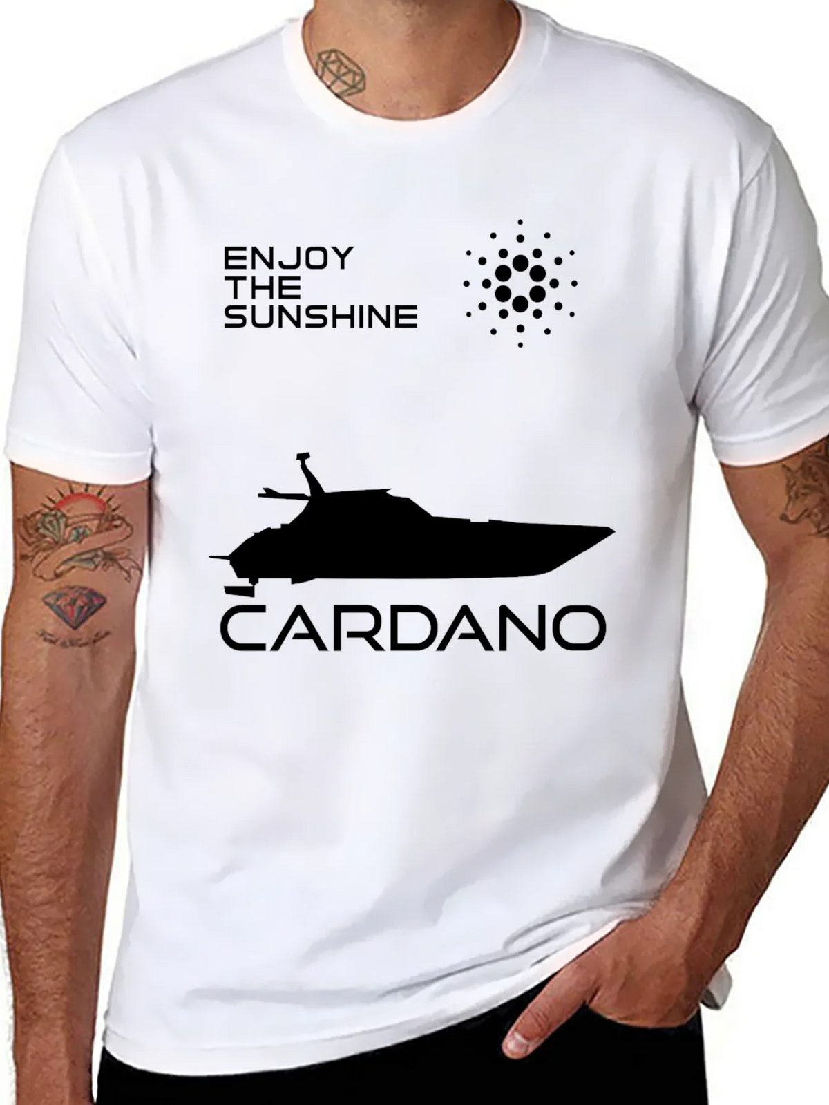 Enjoy The Sunshine Cardano Boat T-Shirt product image 7
