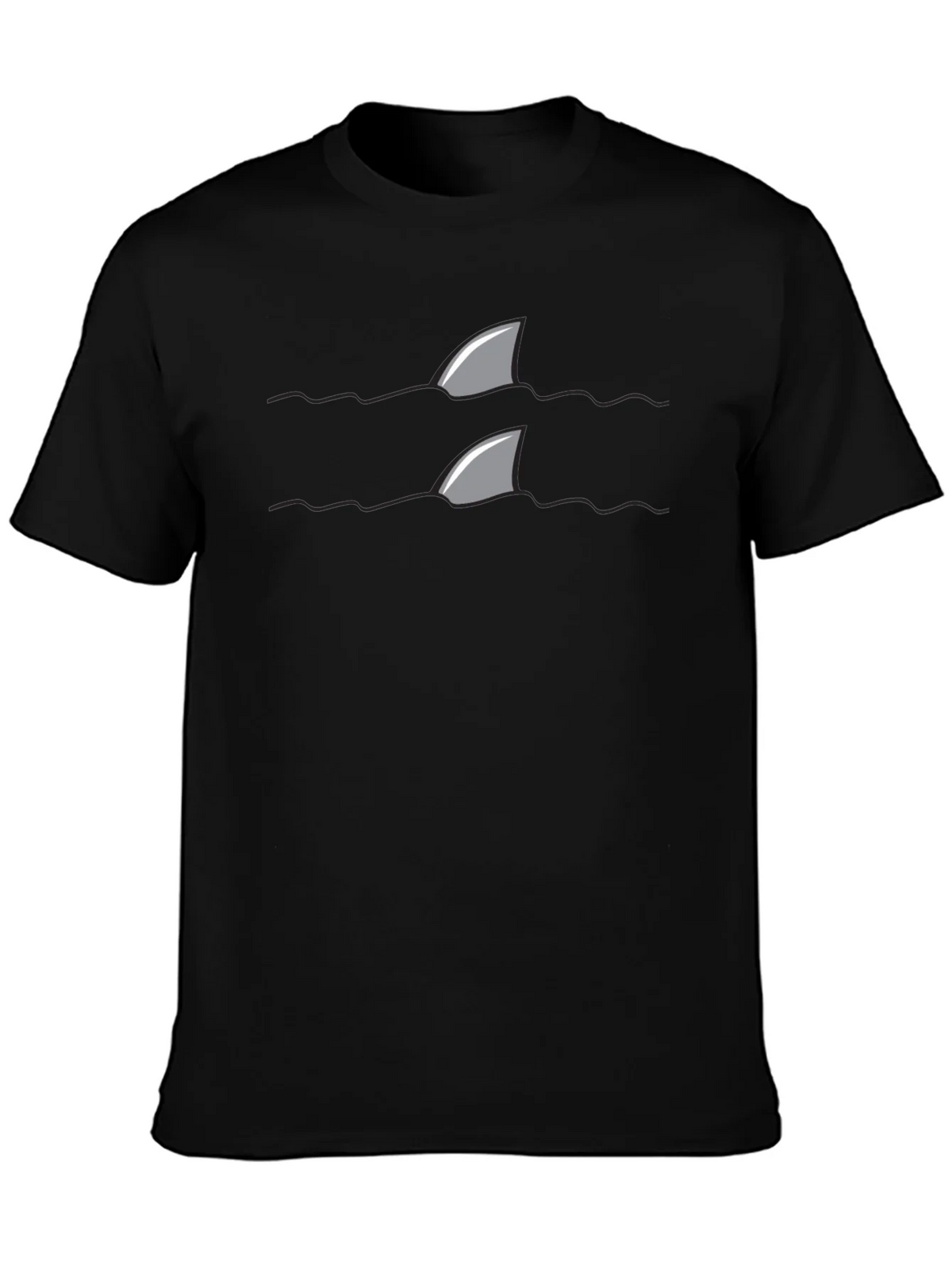 Shark Fin Tee - Danger Below Novelty T-Shirt product image 3