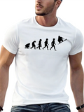 Evolution of Snowboarding Black T-Shirt product image 1