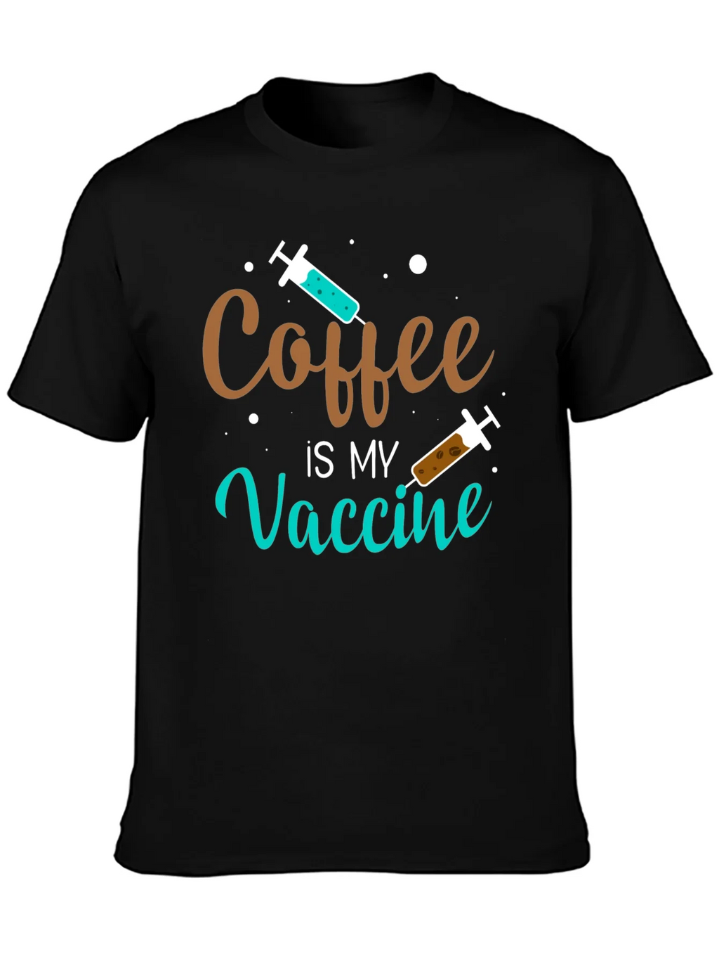 Coffee is My Vaccine T-Shirt - Funny & Comfortable product image 3
