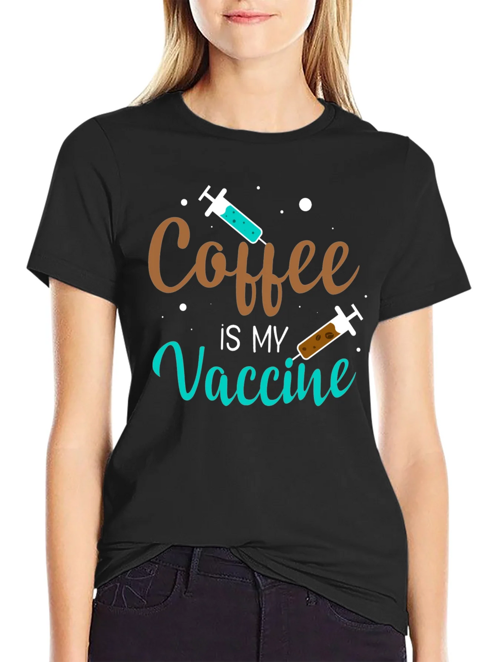 Coffee is My Vaccine T-Shirt - Funny & Comfortable product image 2