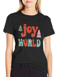 Joy to the World Retro Christmas Tee product image 1
