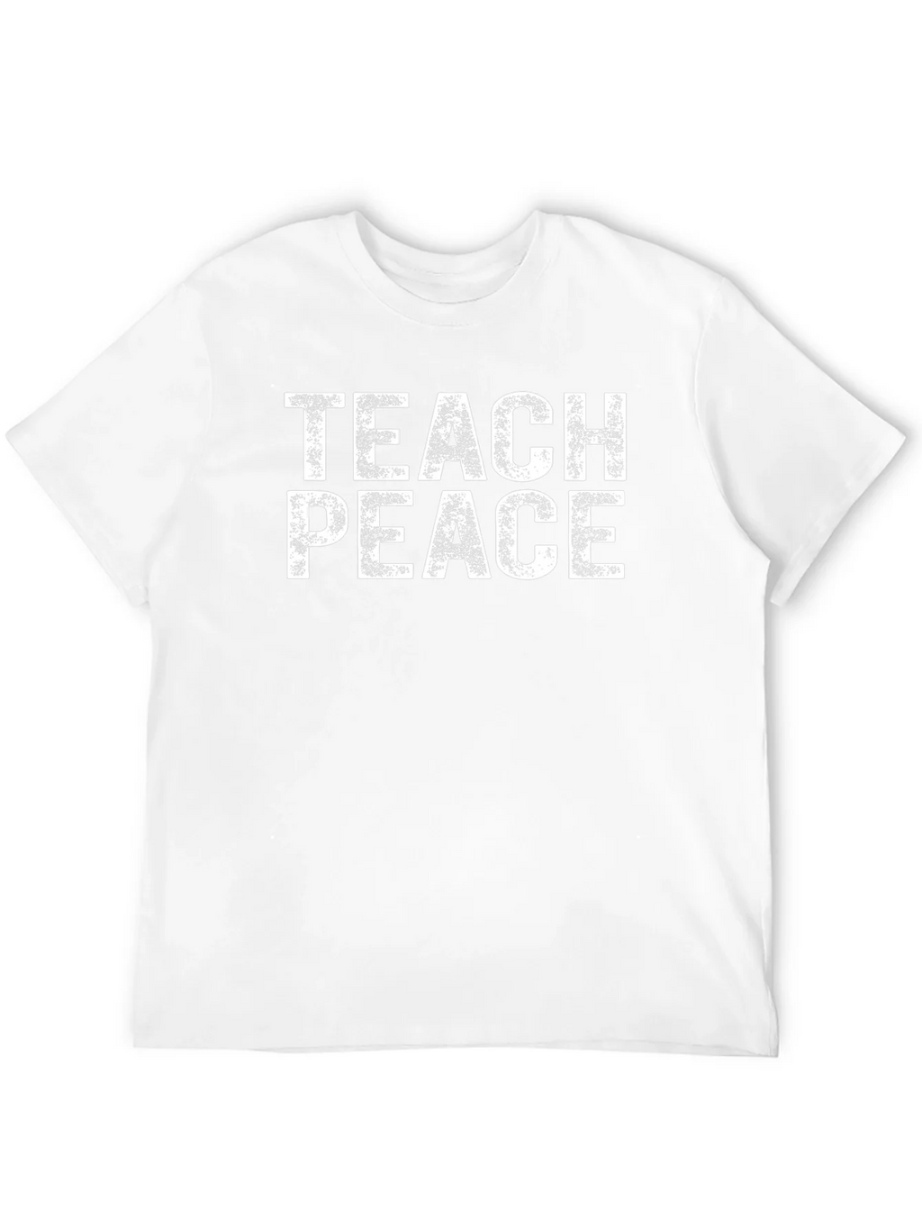 Teach Peace Graphic Tee - Black Cotton T-Shirt product image 11