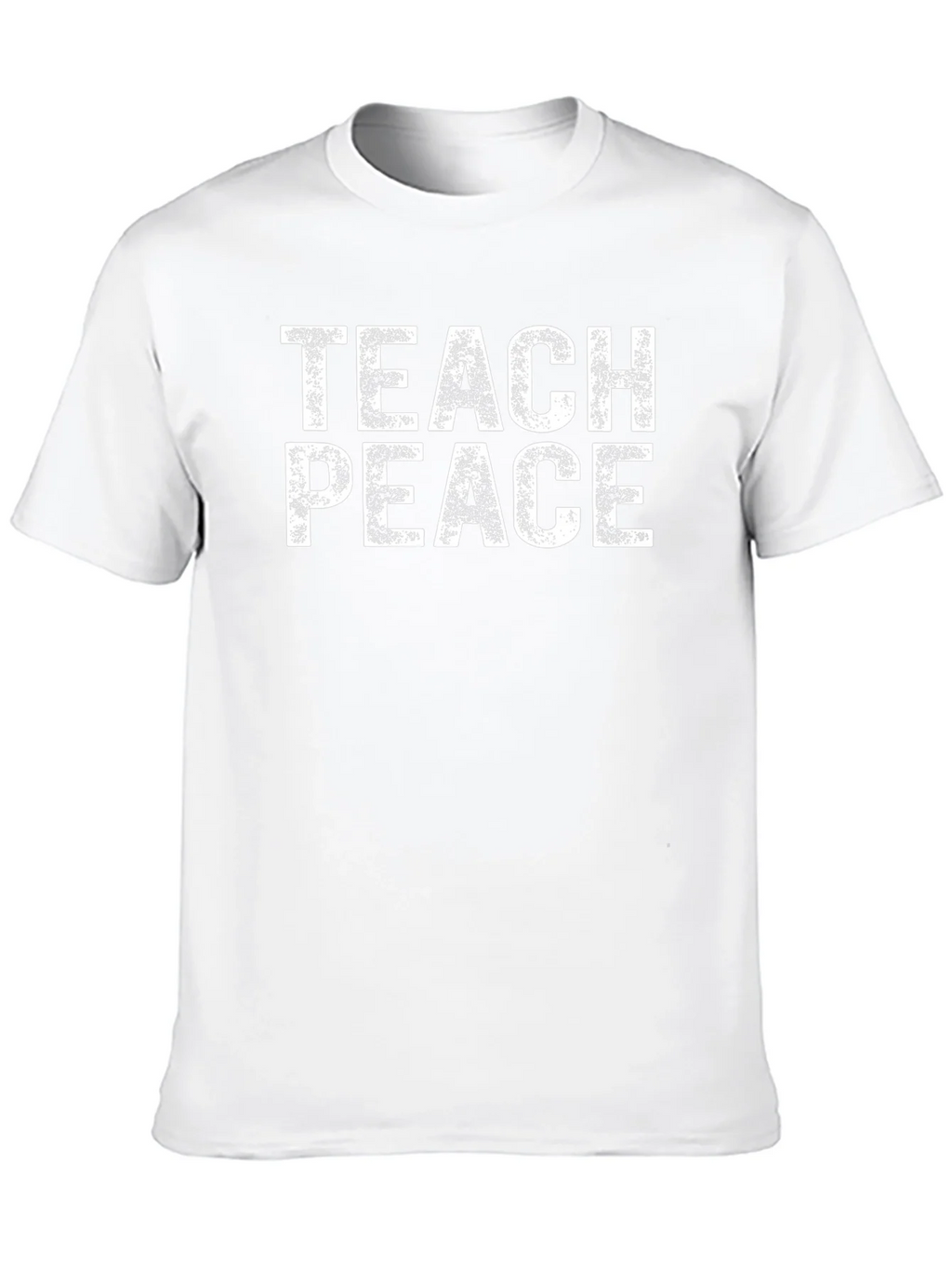Teach Peace Graphic Tee - Black Cotton T-Shirt product image 9