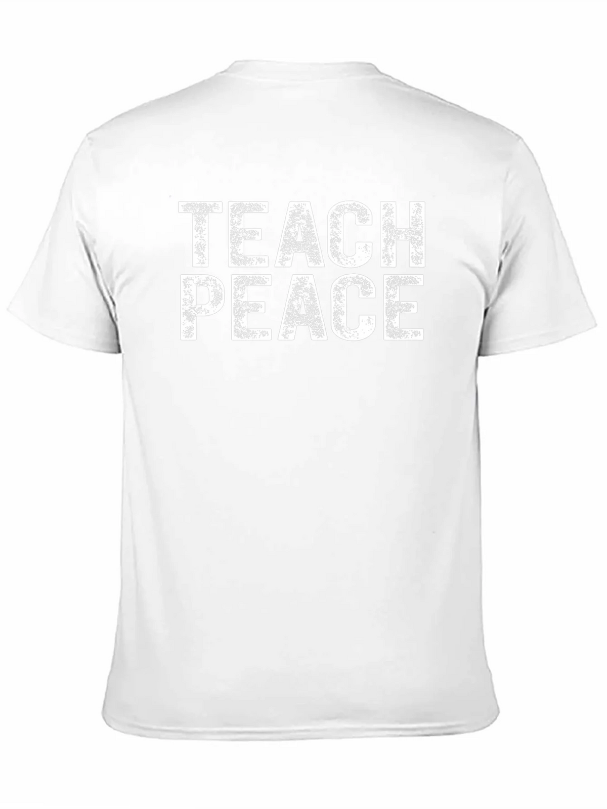 Teach Peace Graphic Tee - Black Cotton T-Shirt product image 10