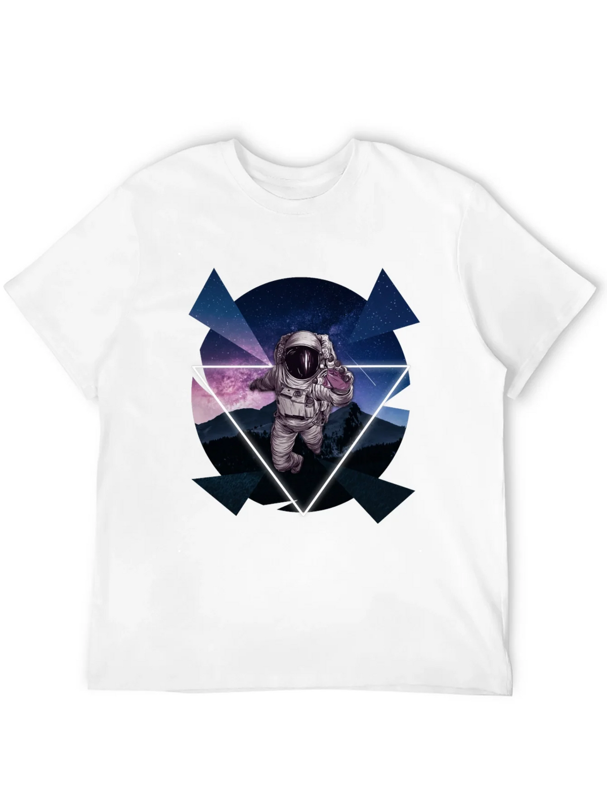 Astronaut in Space T-Shirt - Geometric Design product image 11