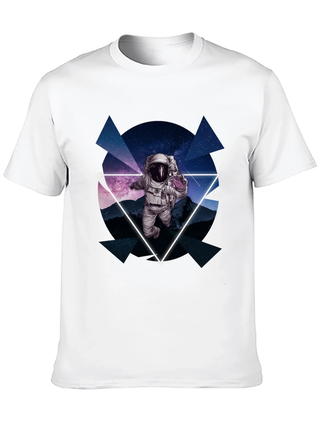 Astronaut in Space T-Shirt - Geometric Design product image 9