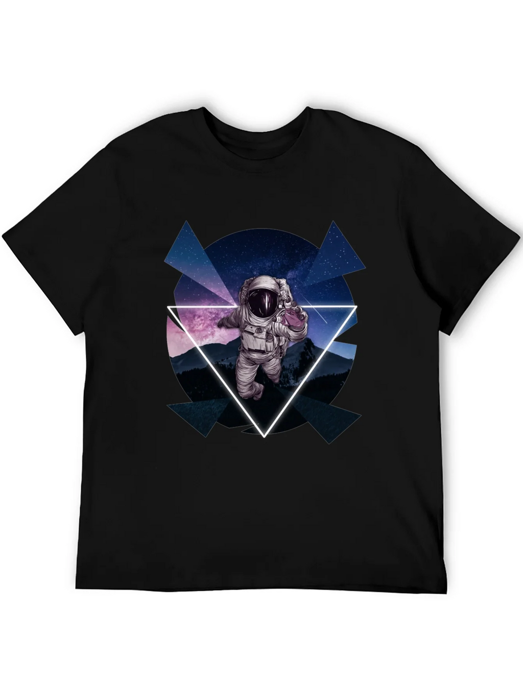 Astronaut in Space T-Shirt - Geometric Design product image 5