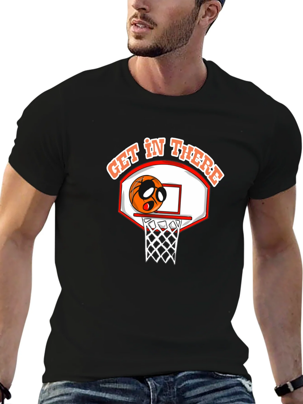 Basketball Get In There Graphic Tee product image 6