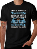 Once A Trucker Always A Black Graphic T-Shirt product image 1