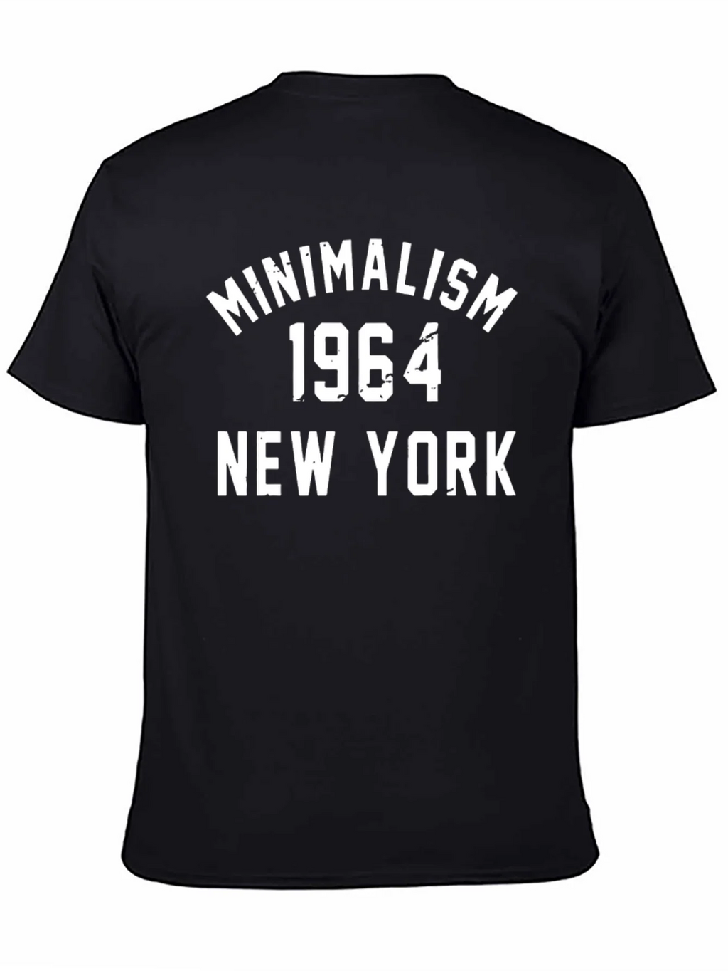 Minimalism 1964 New York Black Graphic T-Shirt product image 4