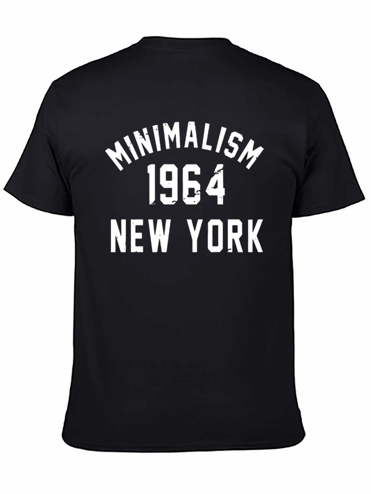Minimalism 1964 New York Black Graphic T-Shirt product image 4
