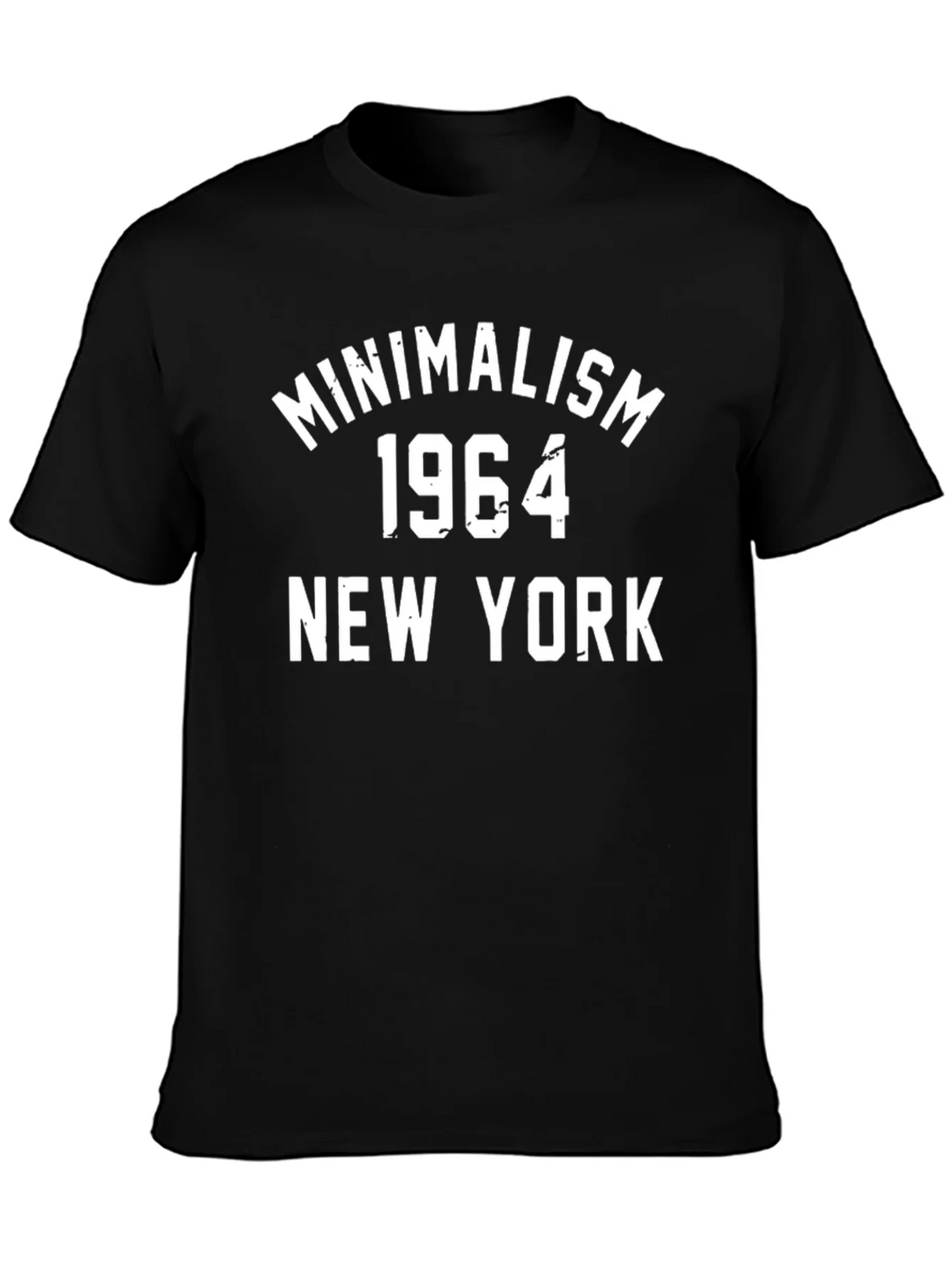 Minimalism 1964 New York Black Graphic T-Shirt product image 3