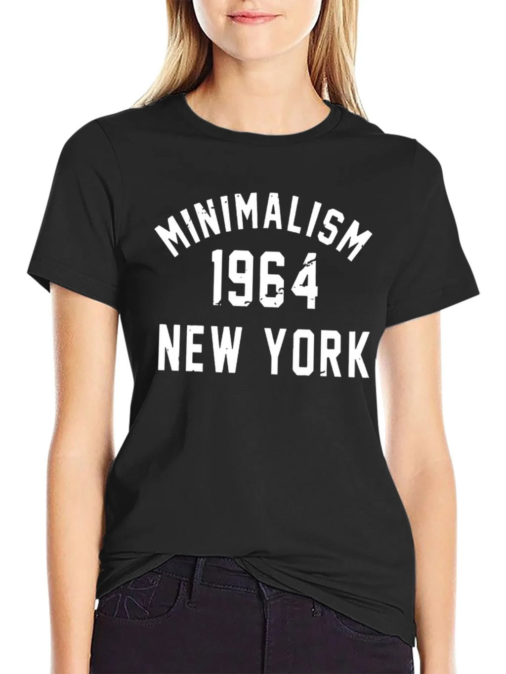 Minimalism 1964 New York Black Graphic T-Shirt product image 2