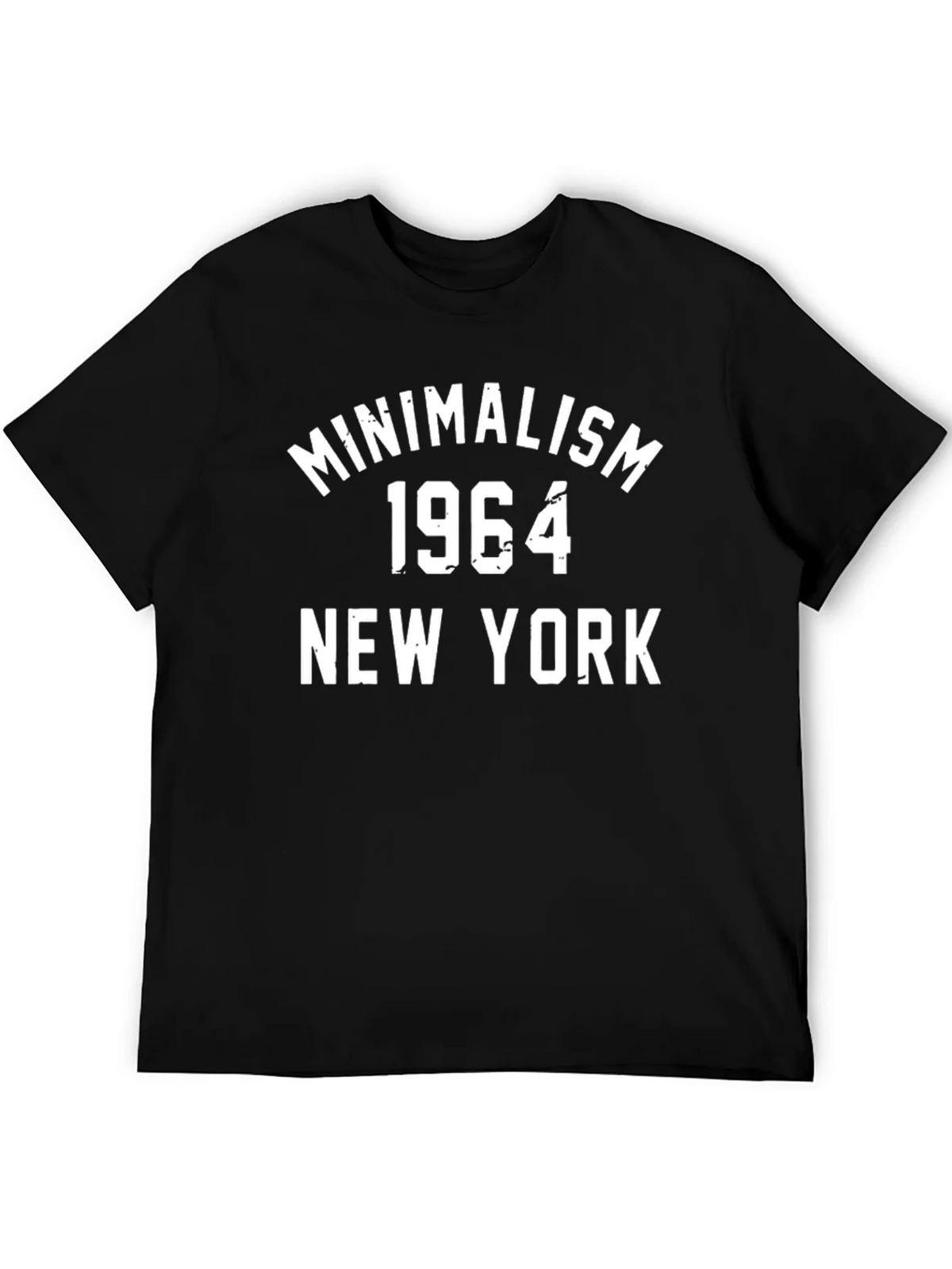 Minimalism 1964 New York Black Graphic T-Shirt product image 5