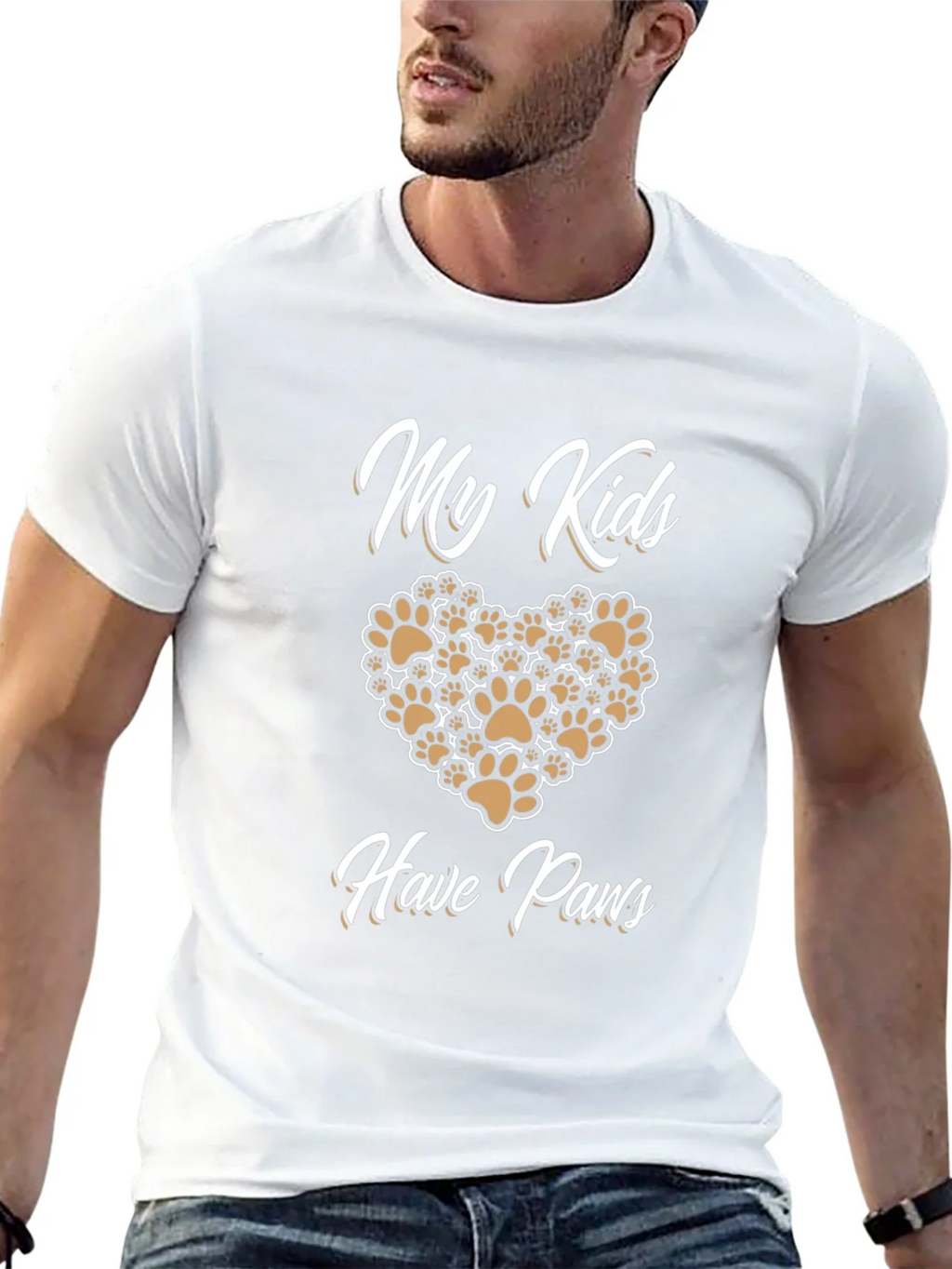 My Kids Have Paws T-Shirt | Novelty Pet Lover Tee product image 12