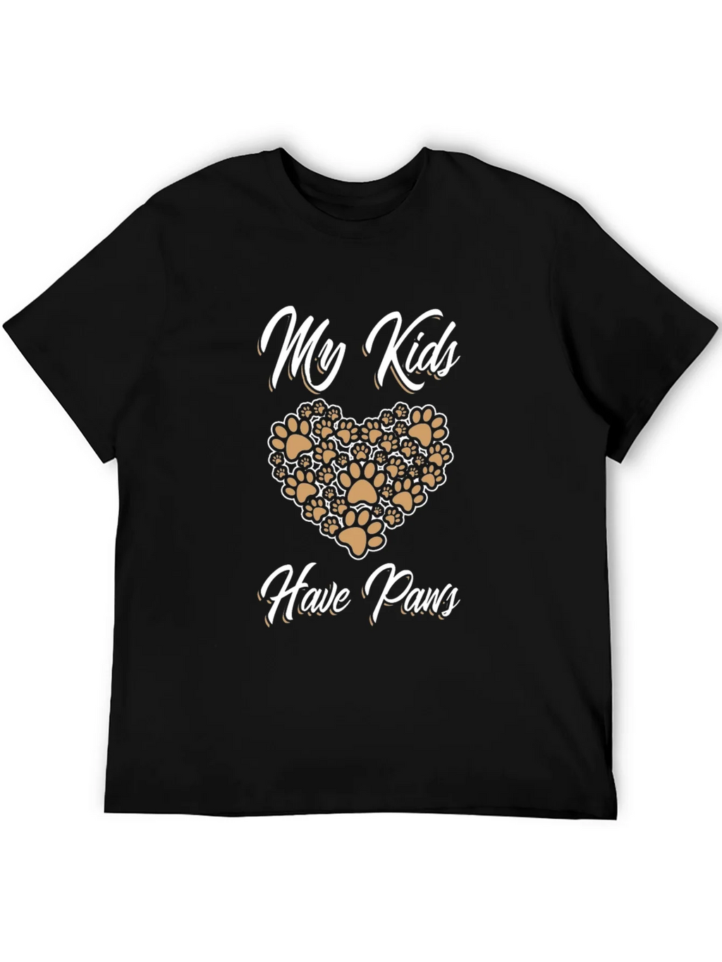 My Kids Have Paws T-Shirt | Novelty Pet Lover Tee product image 5
