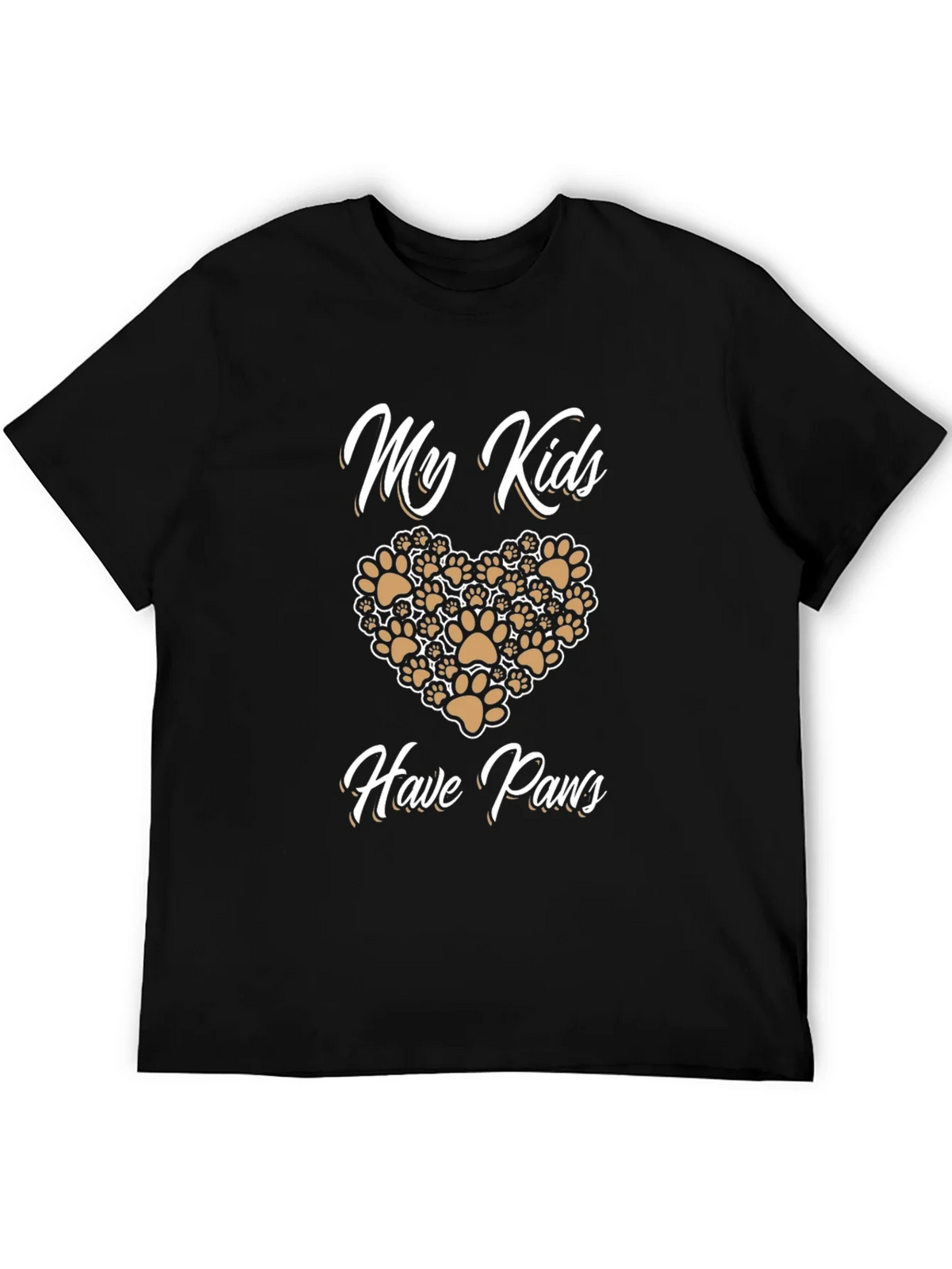 My Kids Have Paws T-Shirt | Novelty Pet Lover Tee product image 5