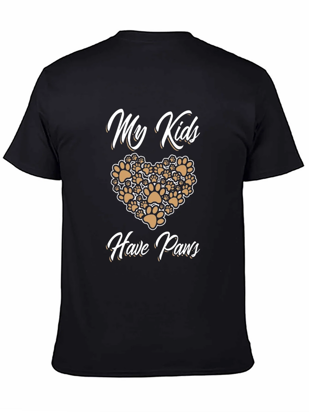 My Kids Have Paws T-Shirt | Novelty Pet Lover Tee product image 4