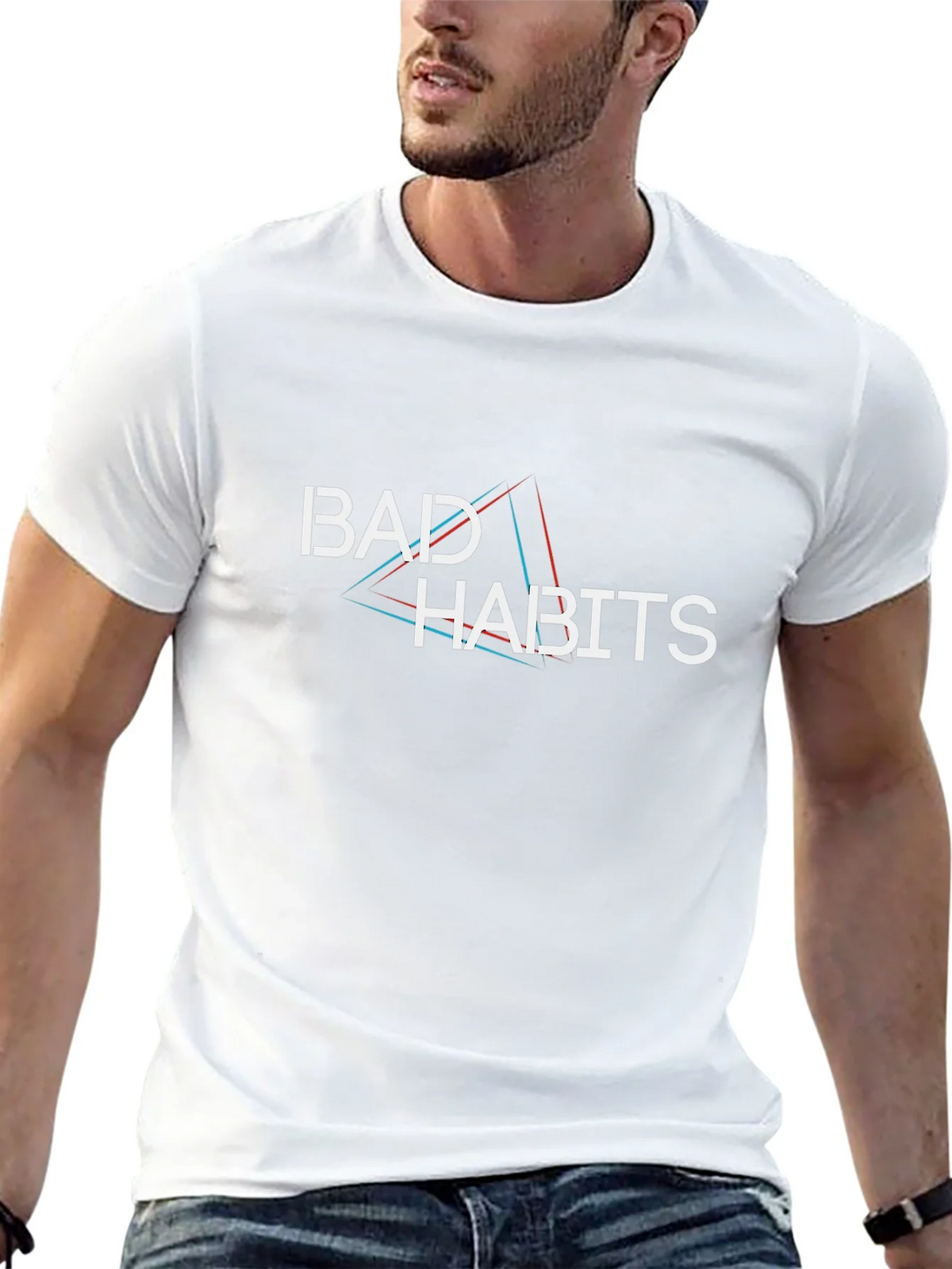 Bad Habits Graphic Print Black T-Shirt product image 9