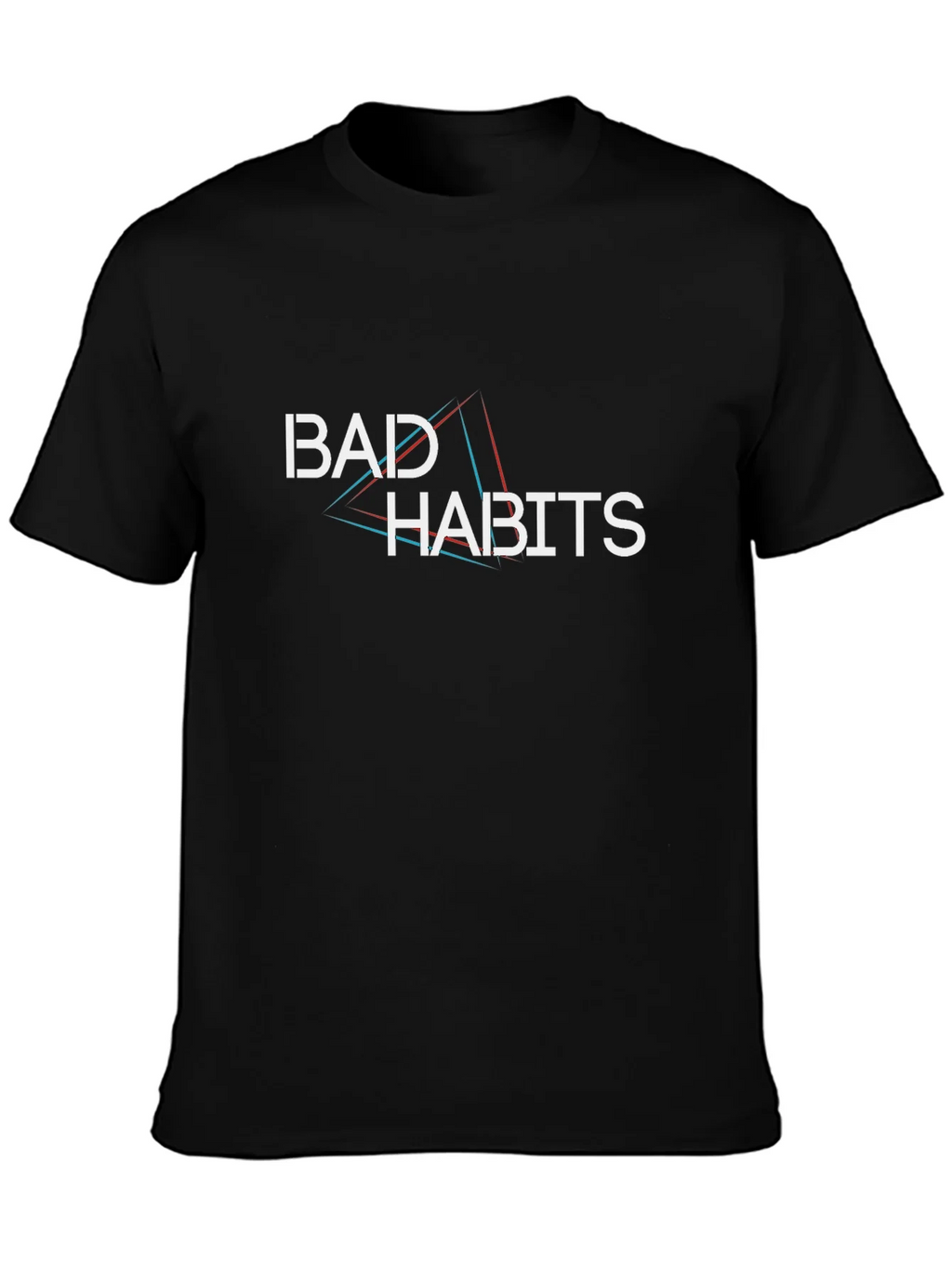 Bad Habits Graphic Print Black T-Shirt product image 3