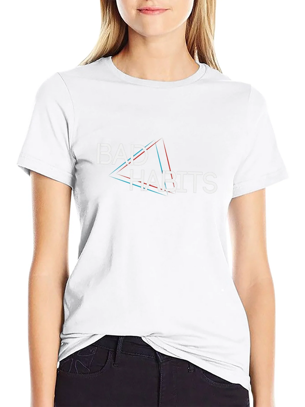 Bad Habits Graphic Print Black T-Shirt product image 7