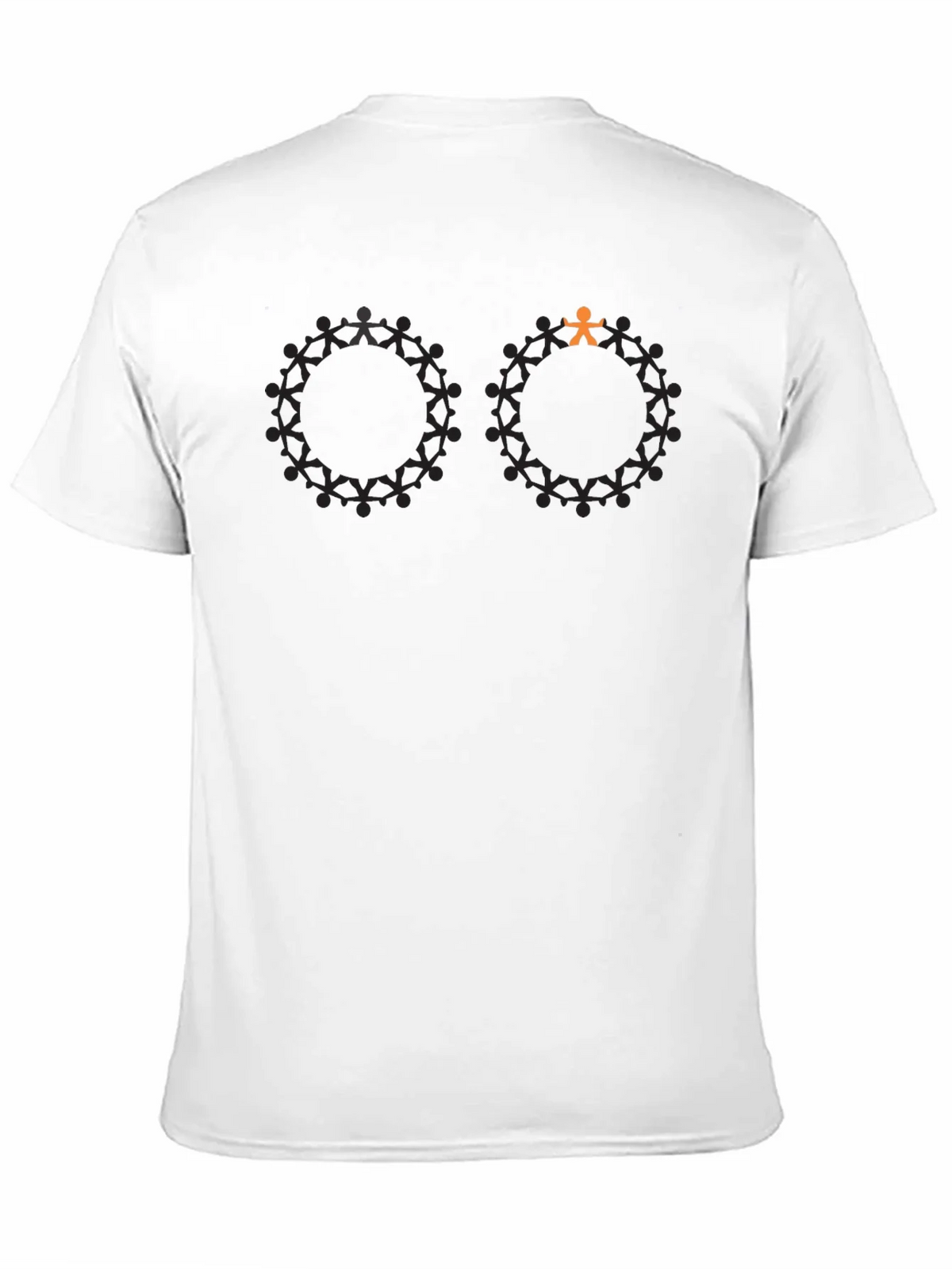 Unique Silhouette People Circle Graphic Tee product image 10