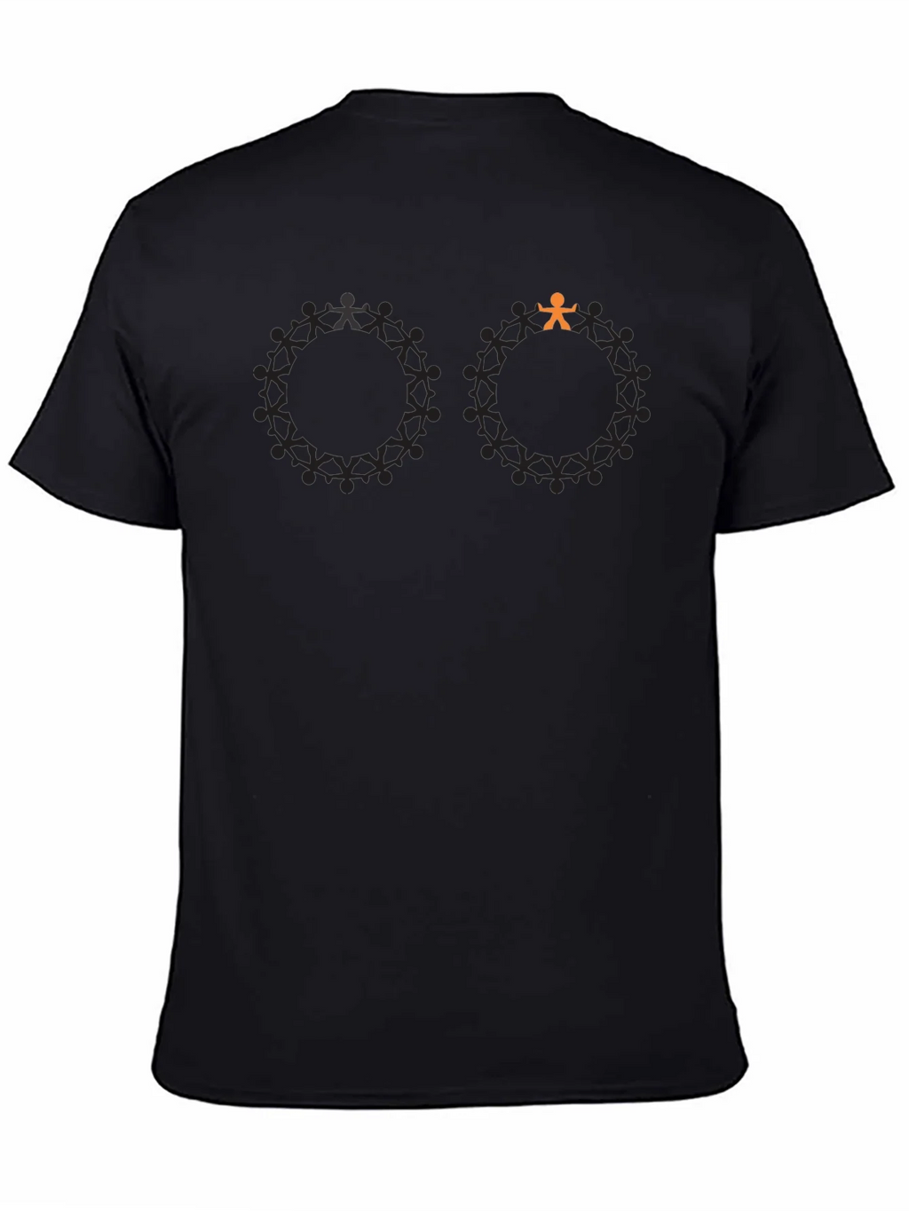 Unique Silhouette People Circle Graphic Tee product image 4
