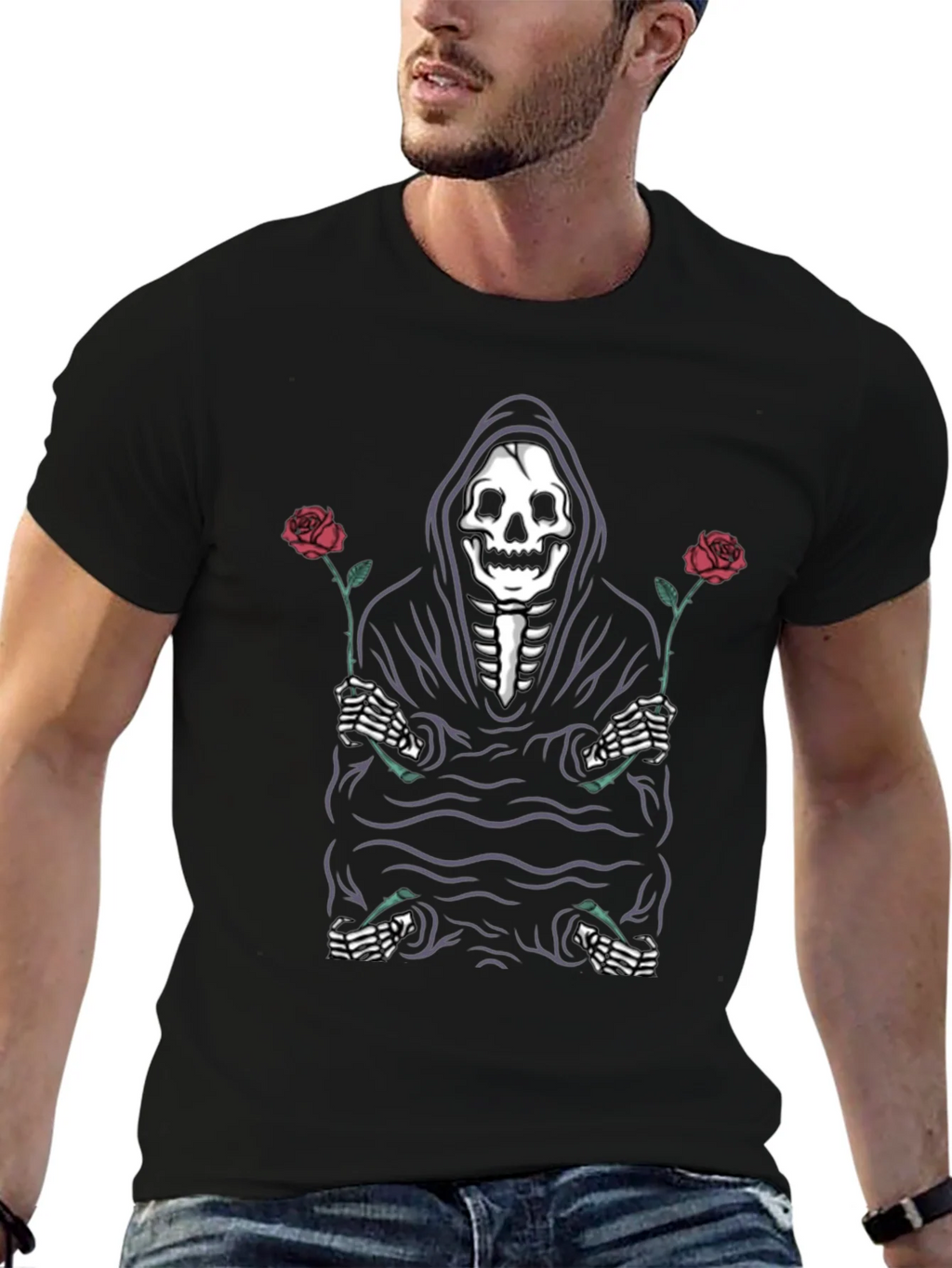 Grim Reaper Rose T-Shirt product image 6