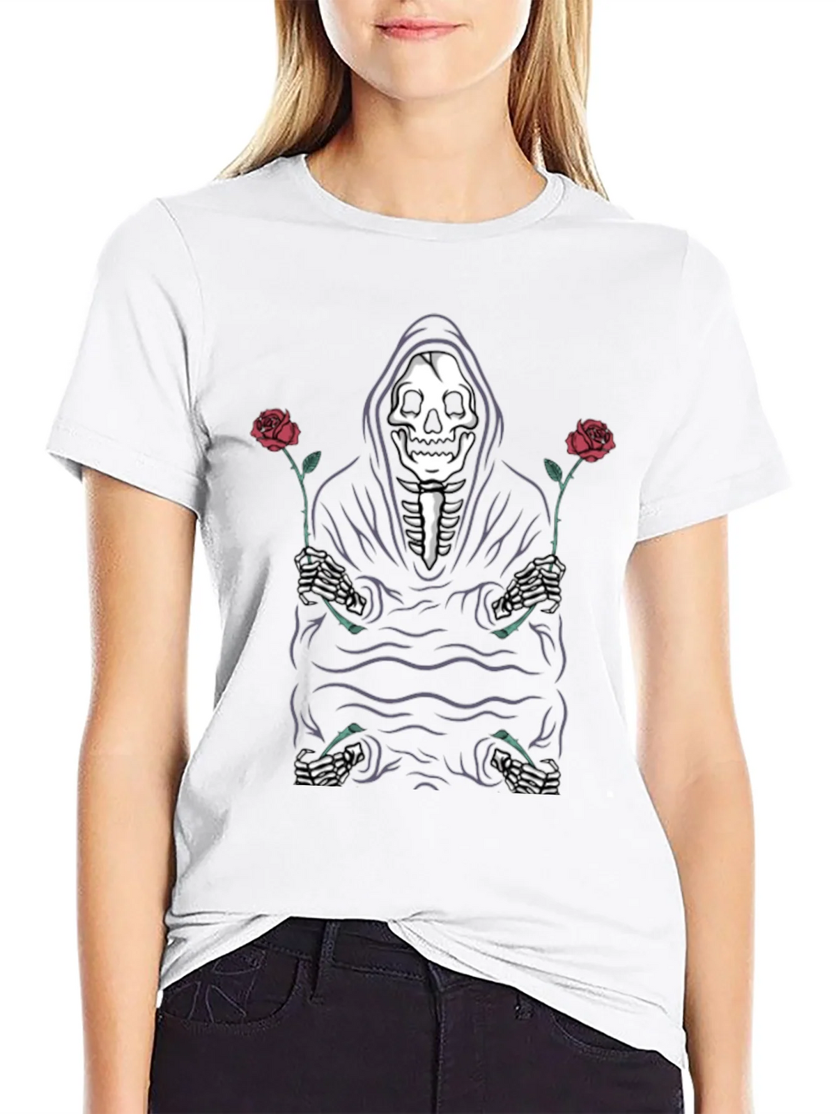 Grim Reaper Rose T-Shirt product image 8