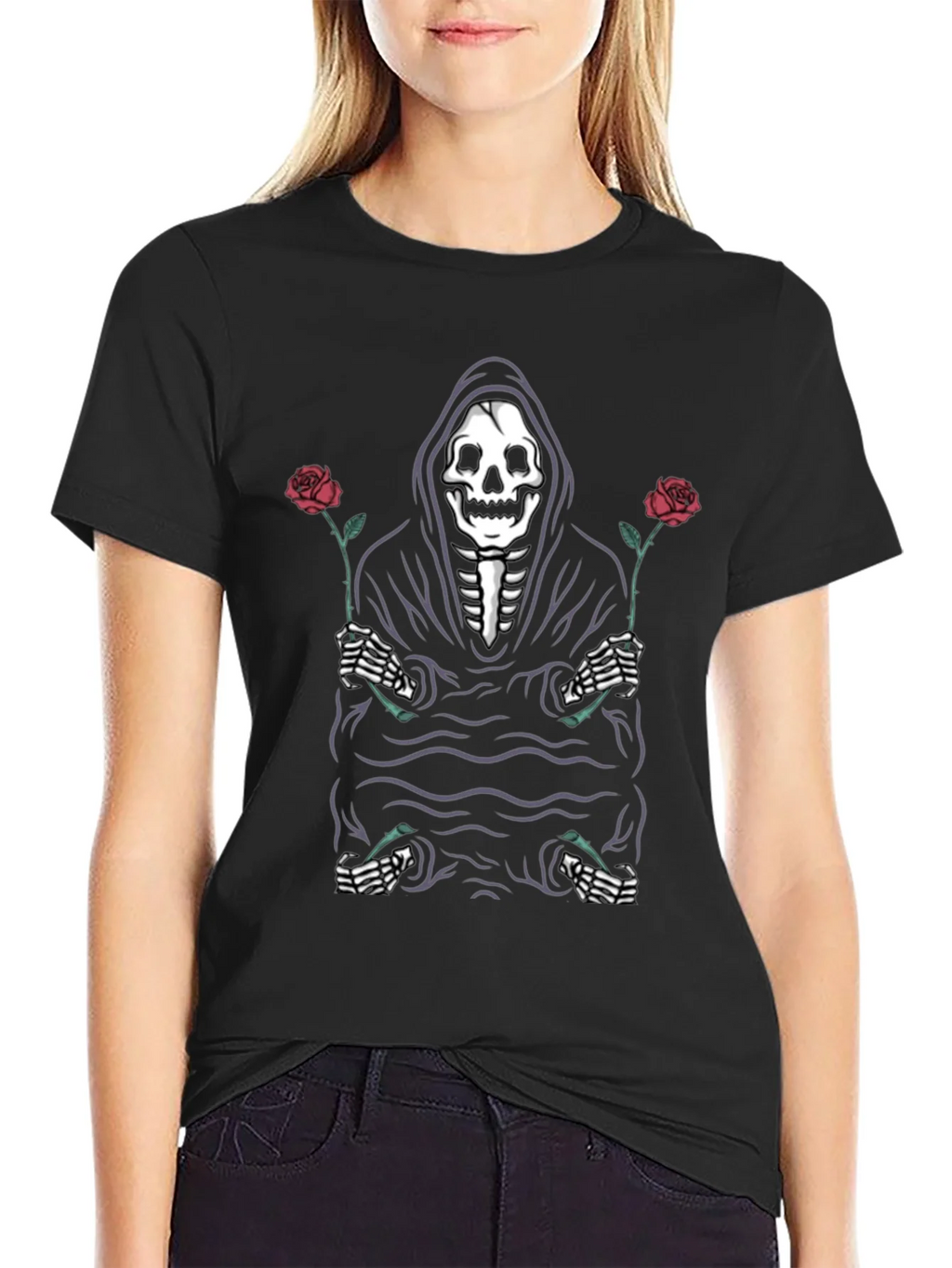 Grim Reaper Rose T-Shirt product image 2