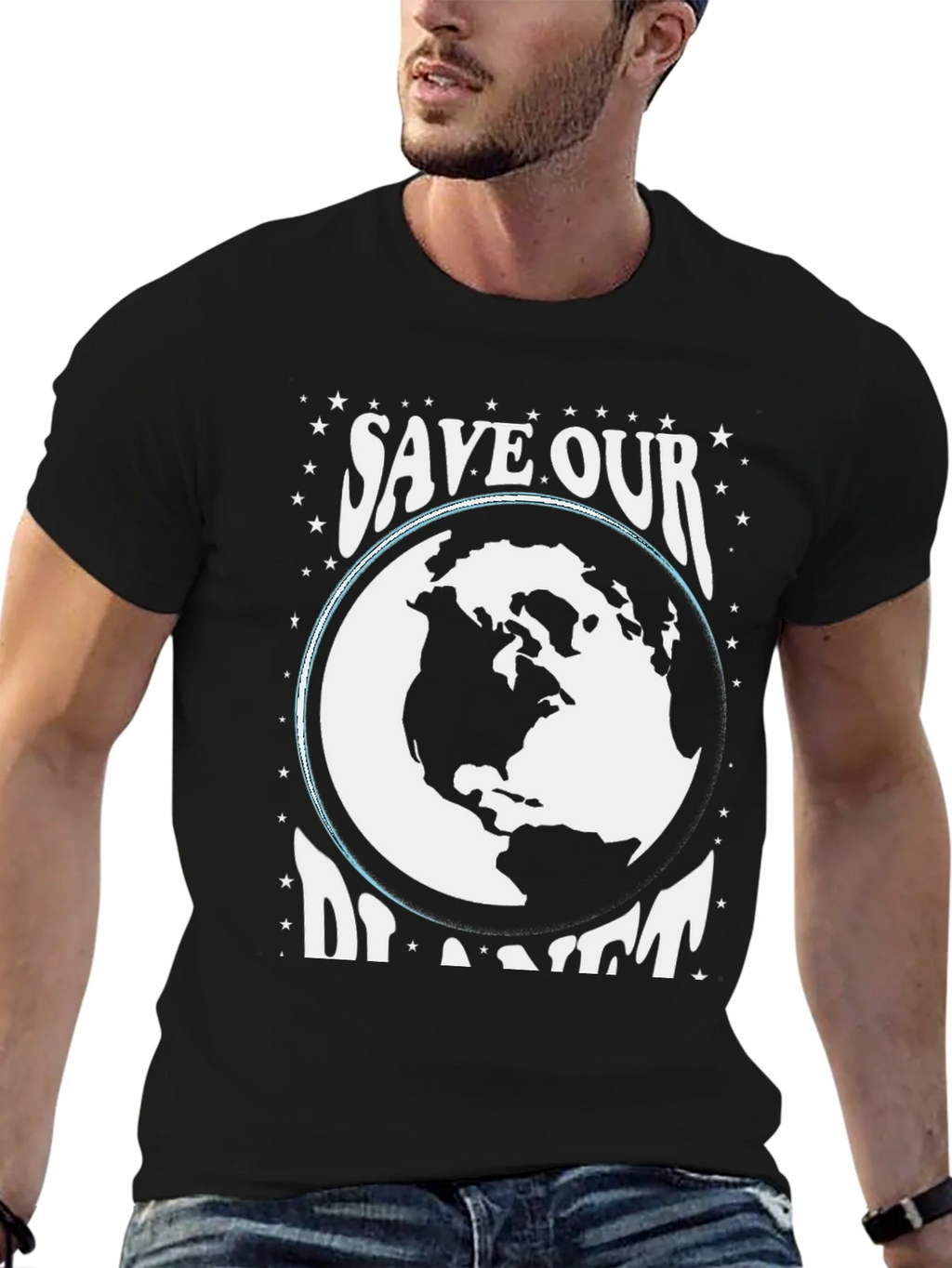 Save Our Planet Graphic Tee - Black product image 6