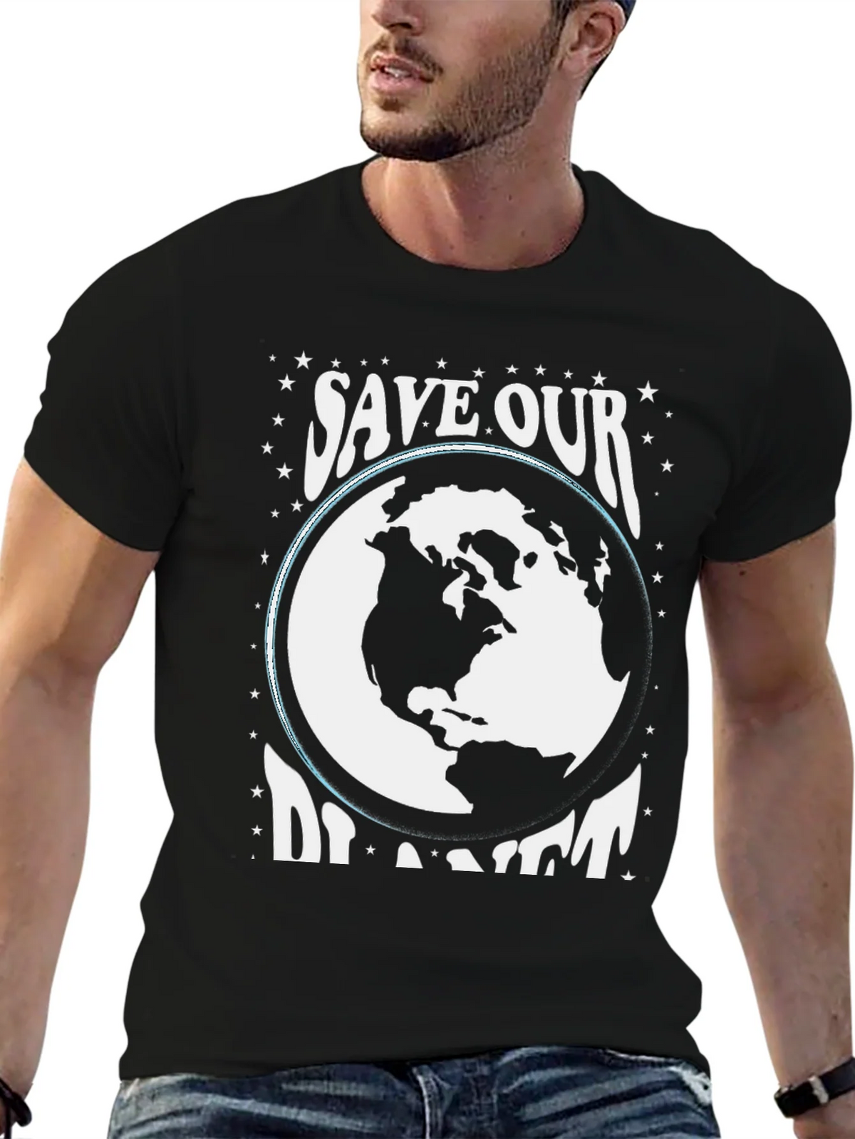 Save Our Planet Graphic Tee - Black product image 6