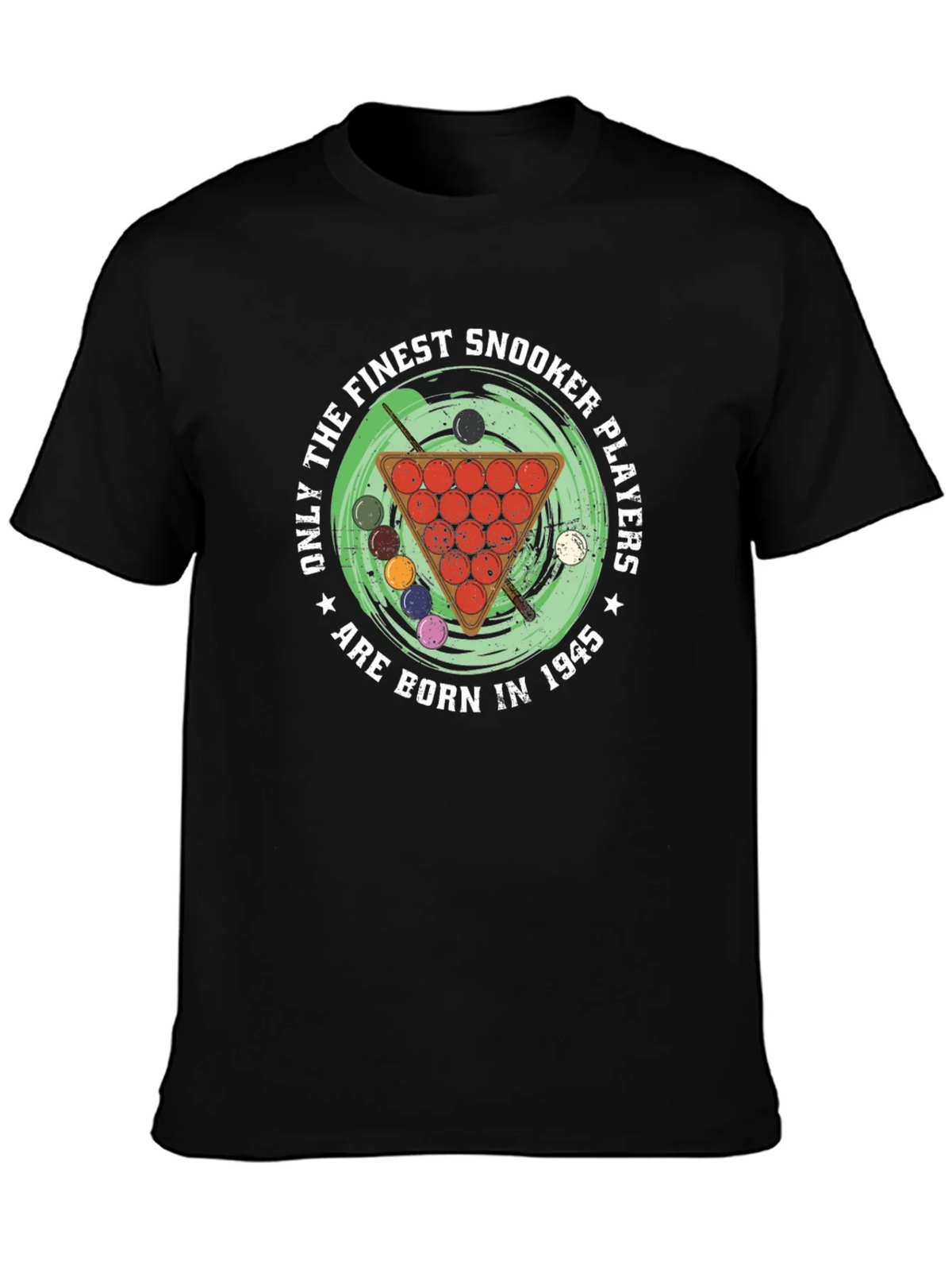 Finest Snooker Players Born in 1945 Black T-Shirt product image 3