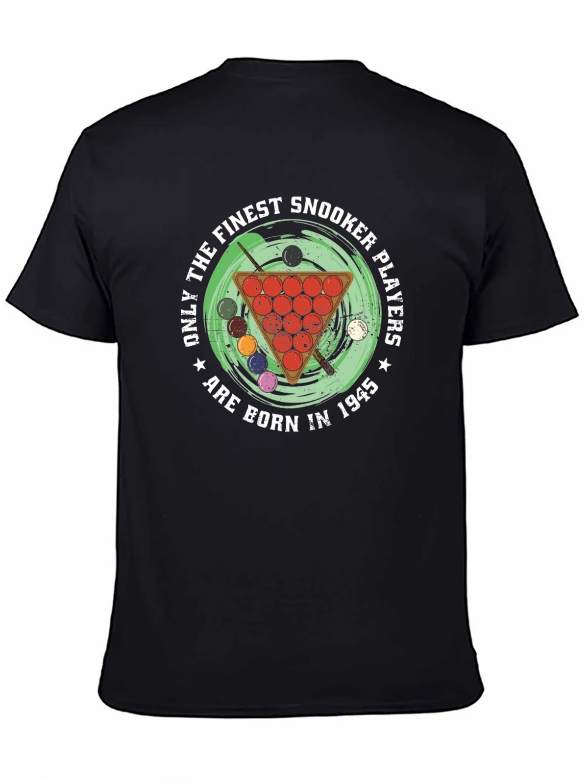 Finest Snooker Players Born in 1945 Black T-Shirt product image 4