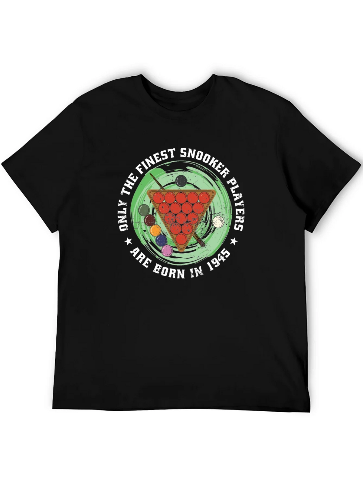 Finest Snooker Players Born in 1945 Black T-Shirt product image 5
