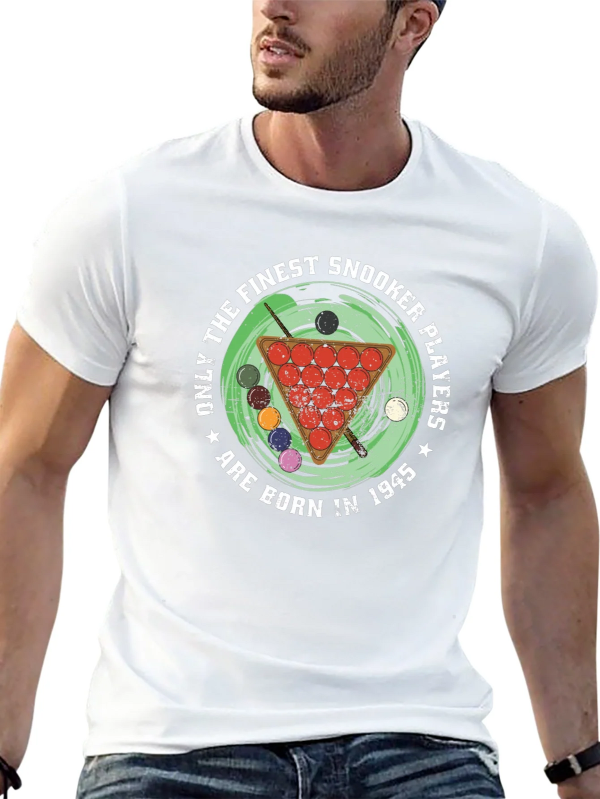 Finest Snooker Players Born in 1945 Black T-Shirt product image 12