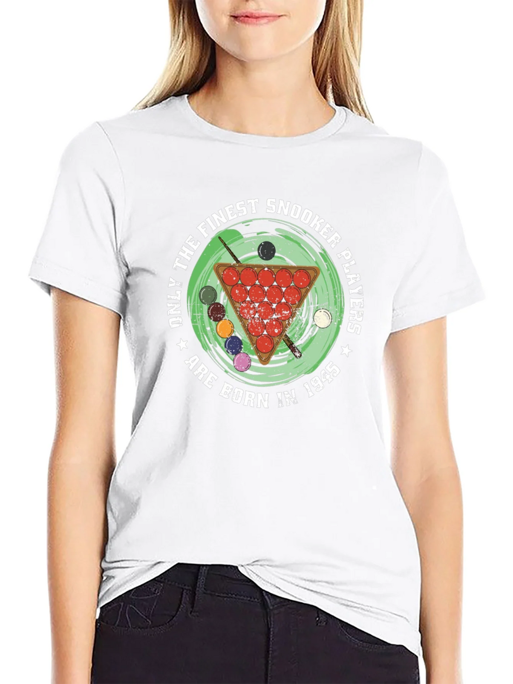 Finest Snooker Players Born in 1945 Black T-Shirt product image 8