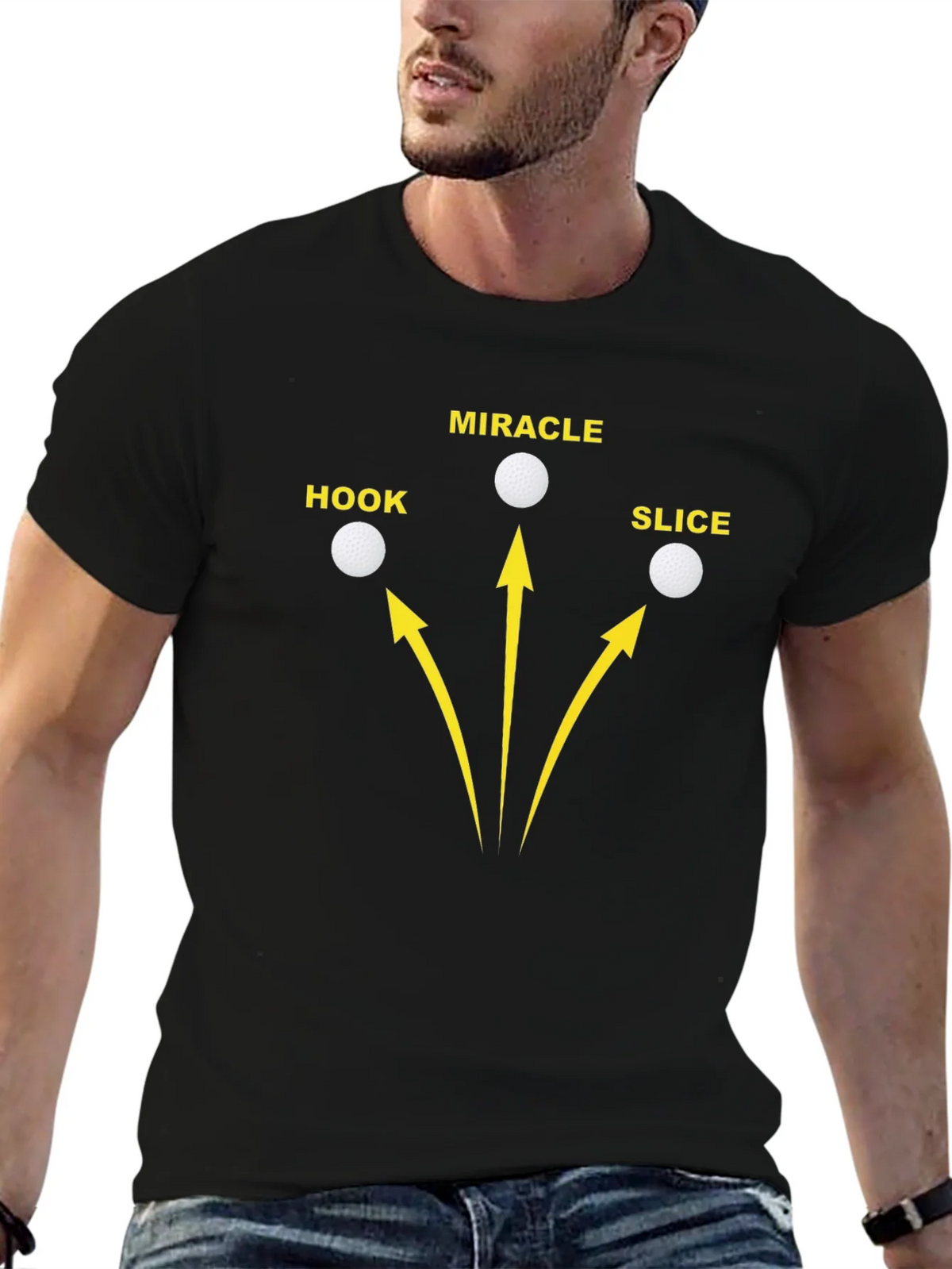 Golf Hook Slice Miracle Graphic T-Shirt product image 6