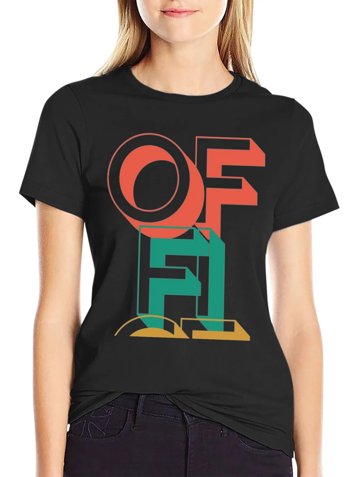 Modern Art Graphic Tee - Black product image 2