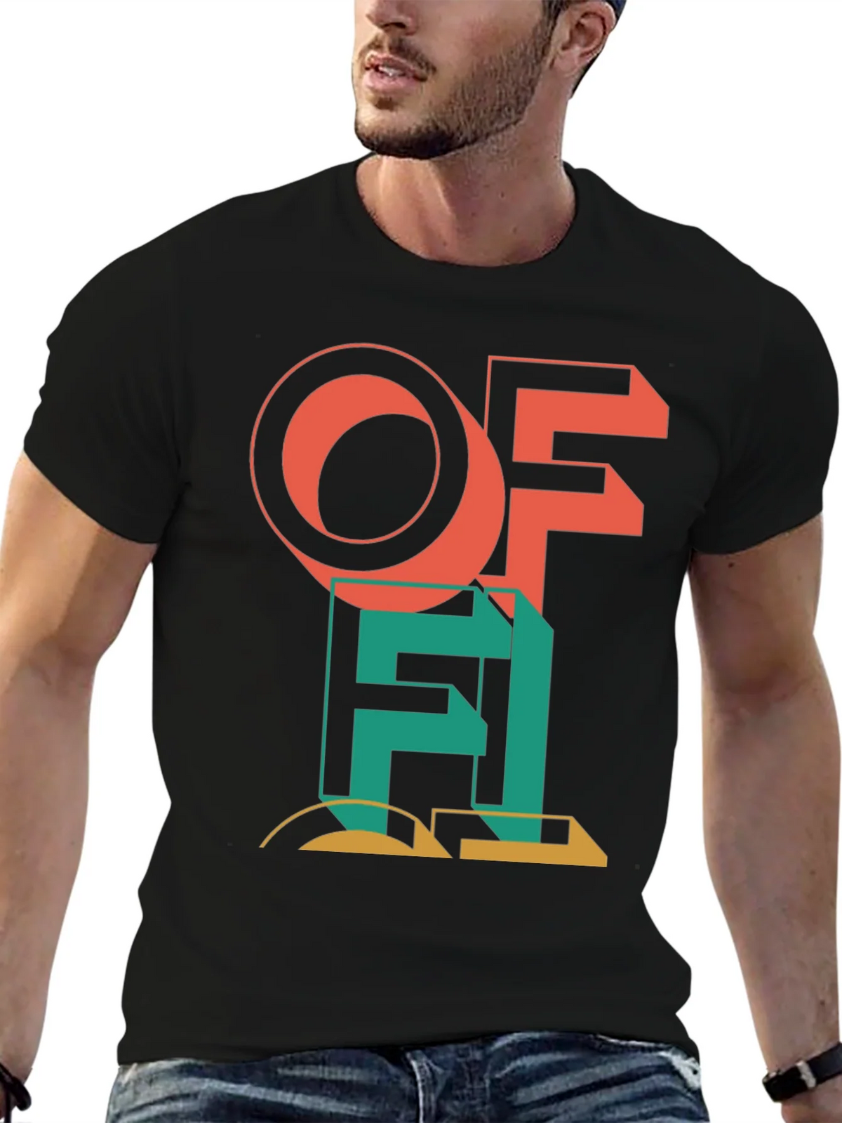 Modern Art Graphic Tee - Black product image 6