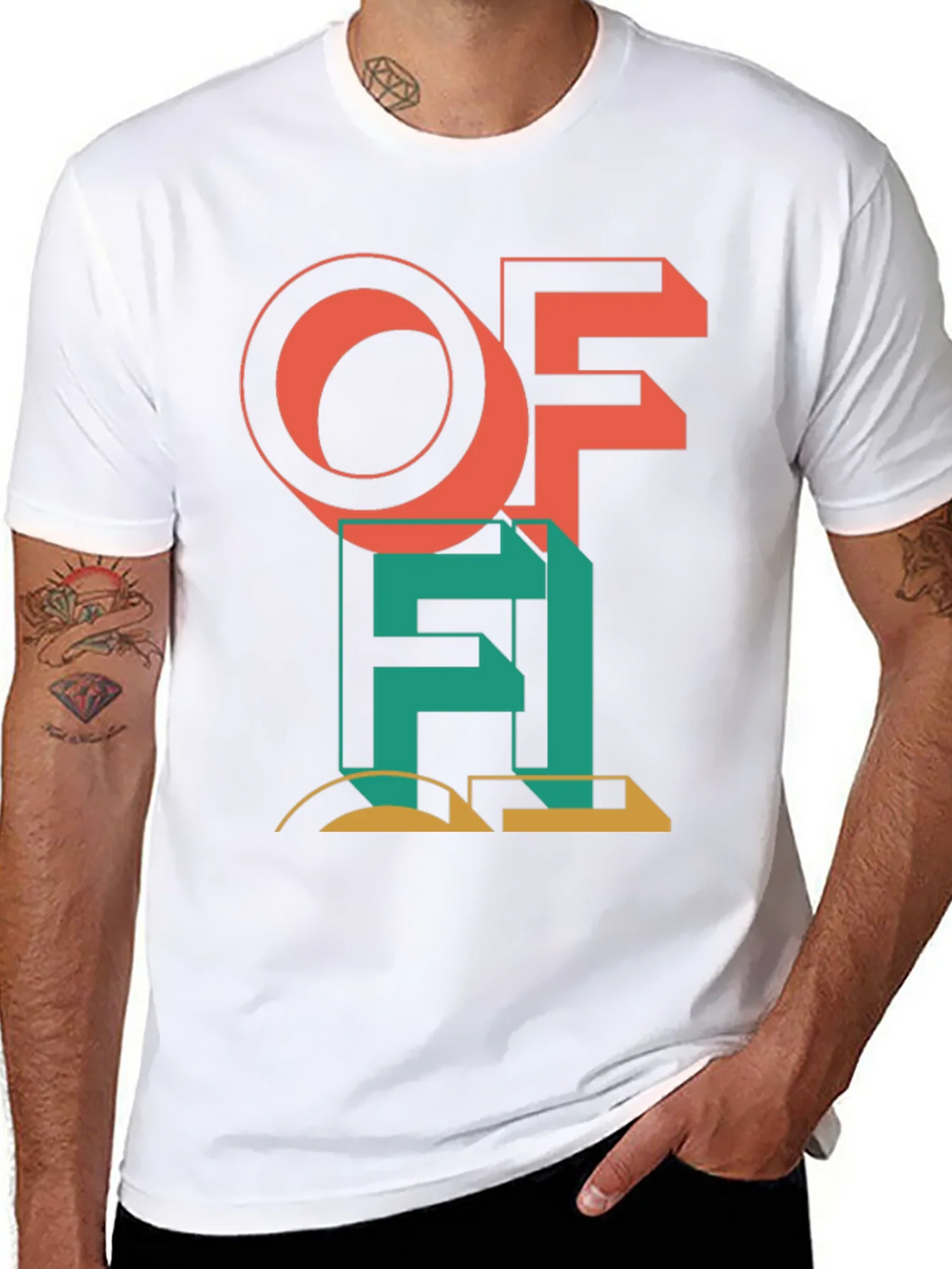 Modern Art Graphic Tee - Black product image 7