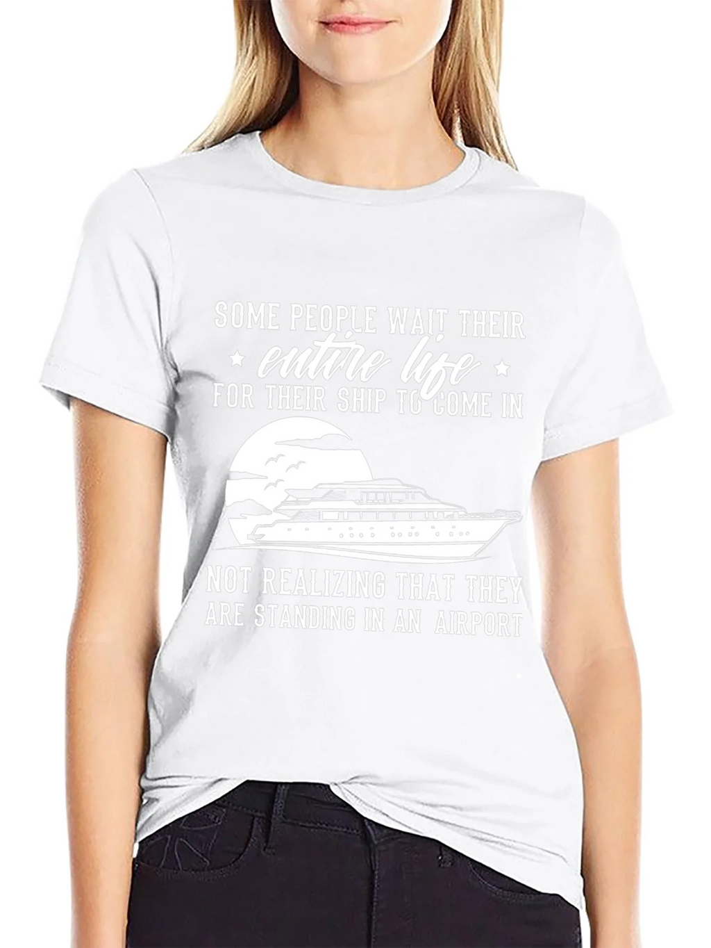 Ship or Airport T-Shirt - Funny Graphic Tee product image 8